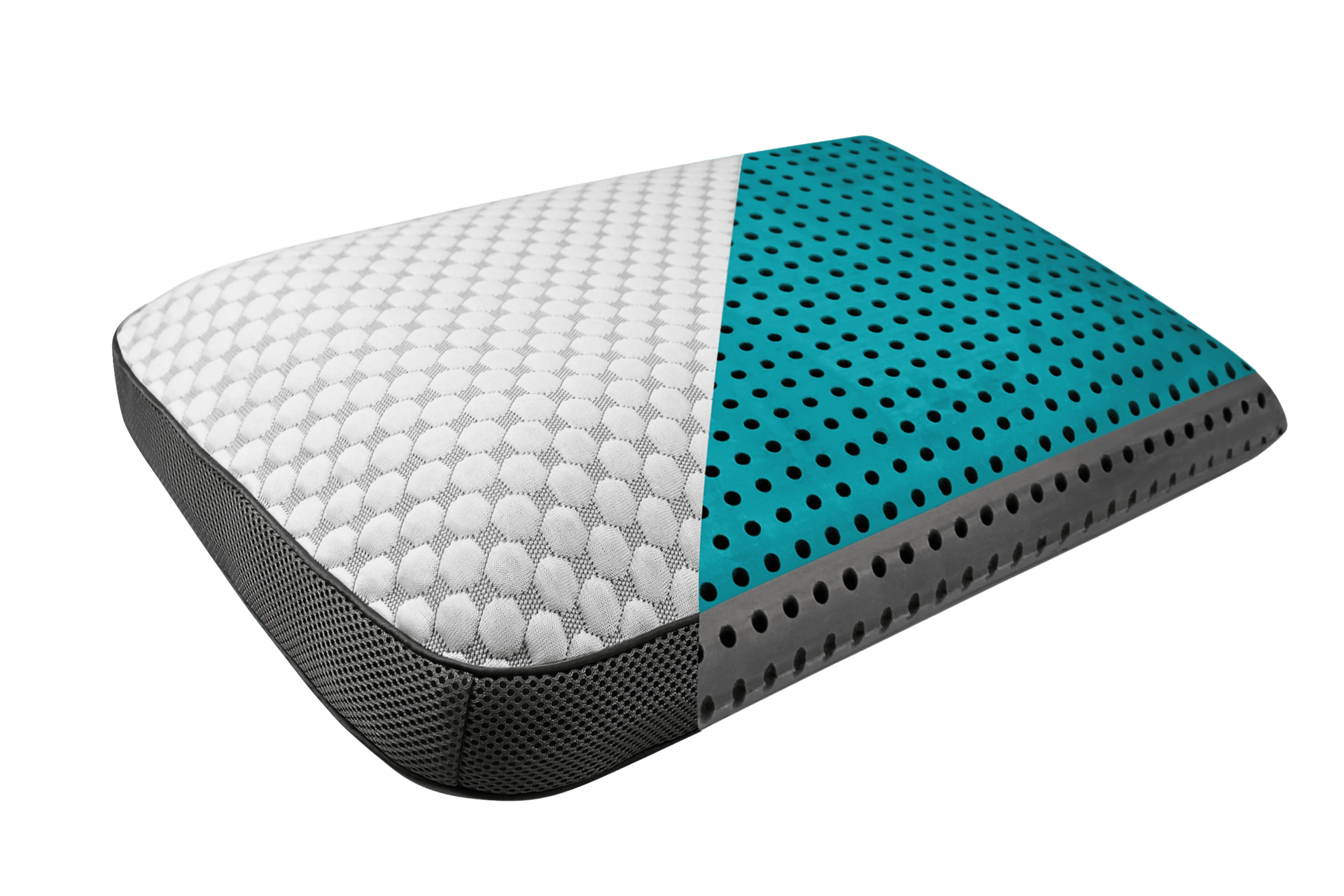 Bas Phillips Pillows/Cushions BAS PHILLIPS | AIR FLEX CHARCOAL INFUSED MF PILLOW WITH GEL LAYER