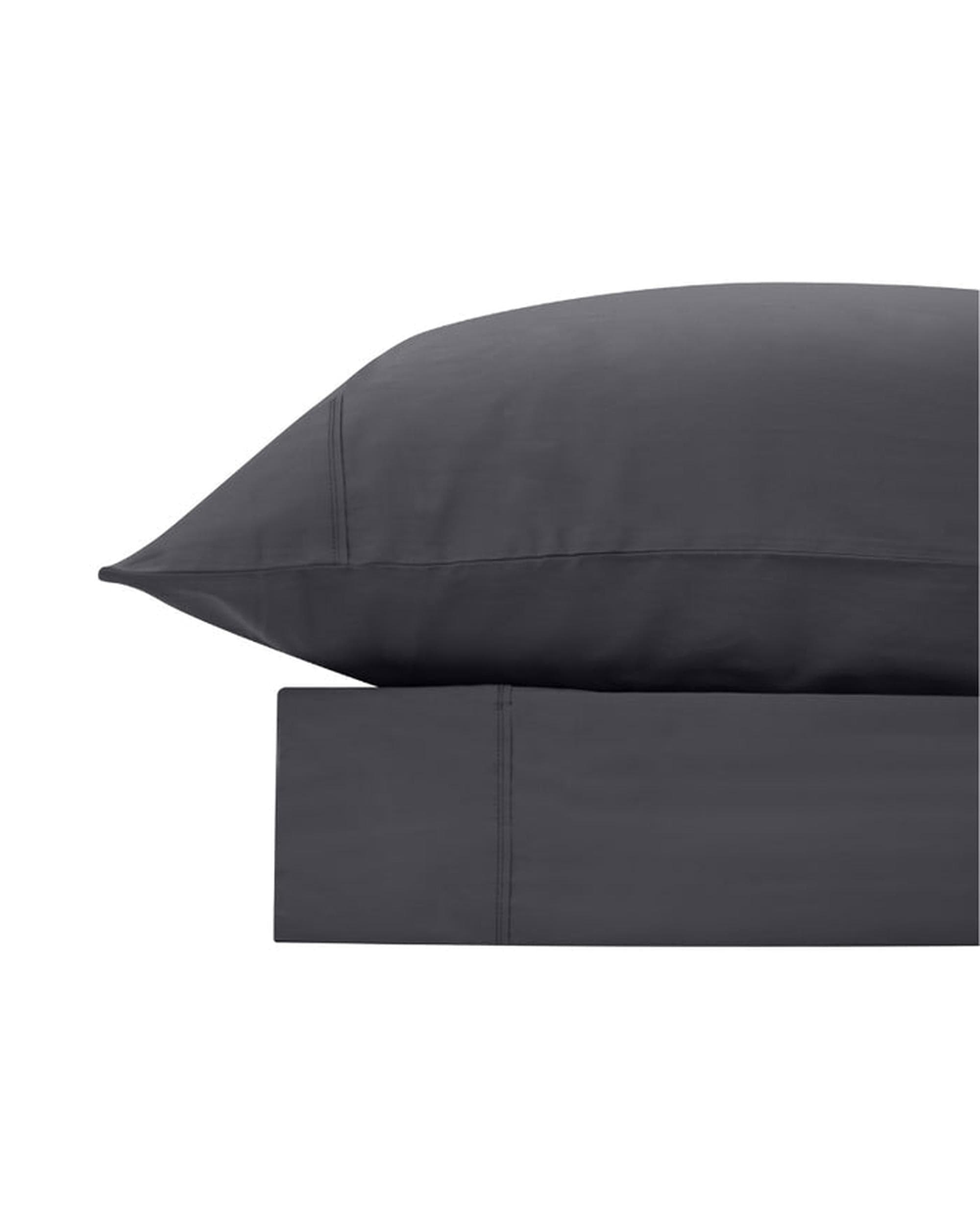 Bas Phillips Bed Sheets Bas Phillips Bamboo & Cotton 400TC Blend Sheet Set - CHARCOAL