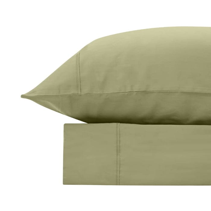 Bas Phillips Bed Sheets Bas Phillips Bamboo & Cotton 400TC Blend Sheet Set - OLIVE