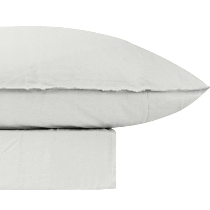 Bas Phillips Quilt Cover Bas Phillips Bamboo Linen Quilt Cover Set - Silver Oasis