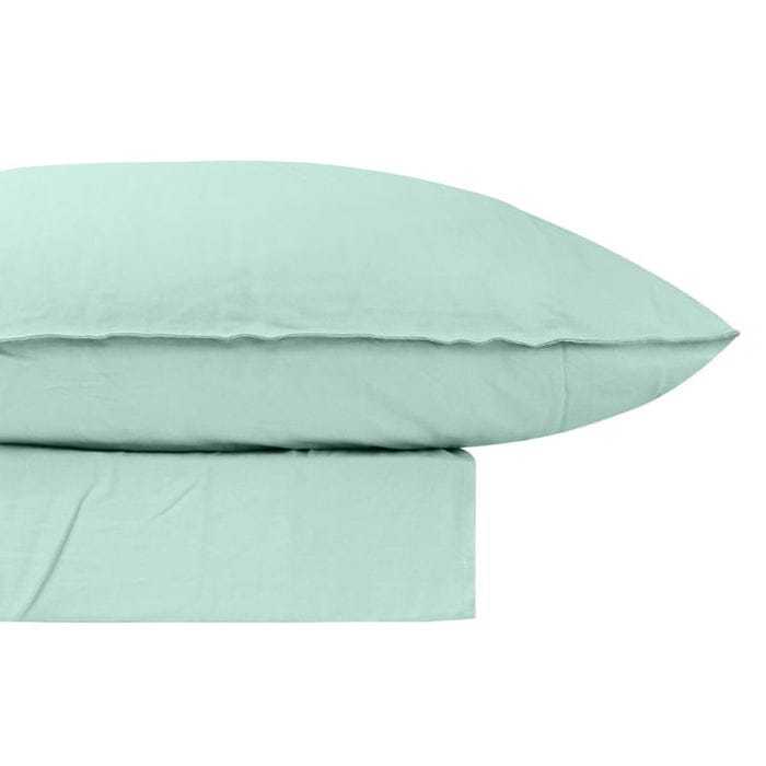 Bas Phillips Bed Sheets Bas Phillips Bamboo Linen Sheet Set - Atlantic Mint