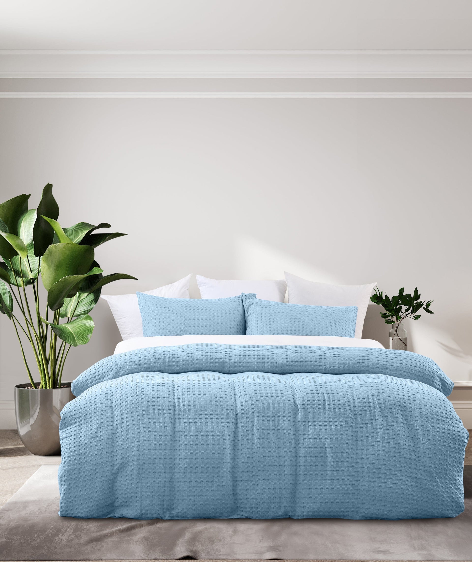Bas Phillips Quilt Cover BAS PHILLIPS | DAINTREE BAMBOO COTTON WAFFLE QUILT COVER SET