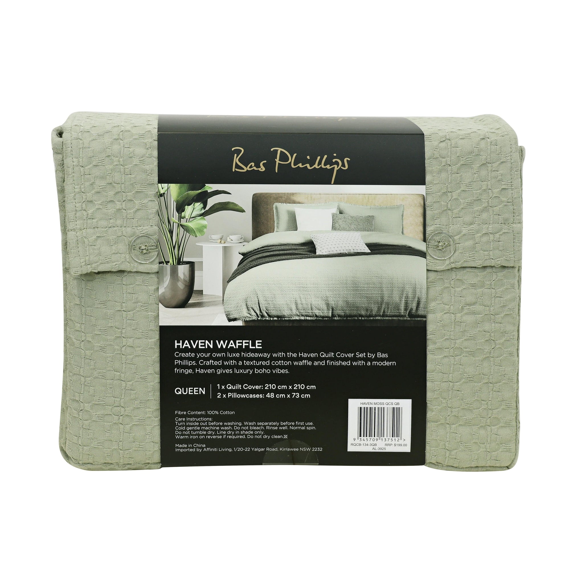 Bas Phillips Quilt Cover BAS PHILLIPS | HAVEN COTTON WAFFLE QUILT COVER SET