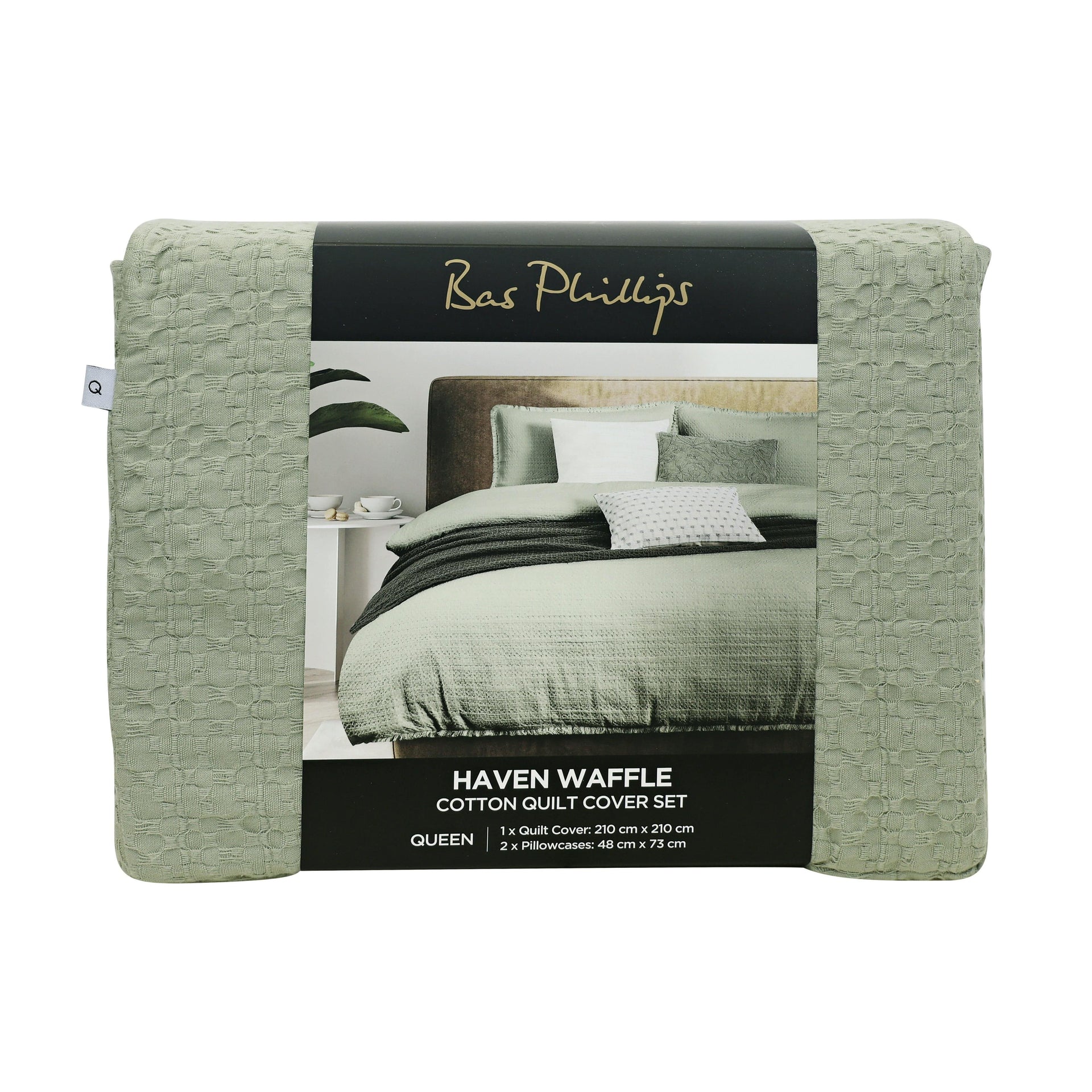 Bas Phillips Quilt Cover BAS PHILLIPS | HAVEN COTTON WAFFLE QUILT COVER SET