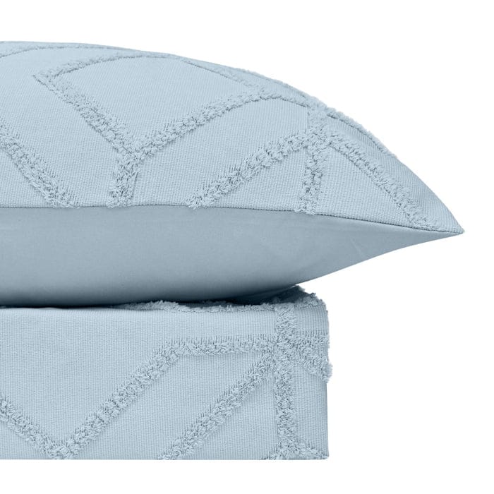 Bas Phillips Quilt Cover Bas Phillips Kalinda Tufted Quilt Cover Set - COASTAL BLUE