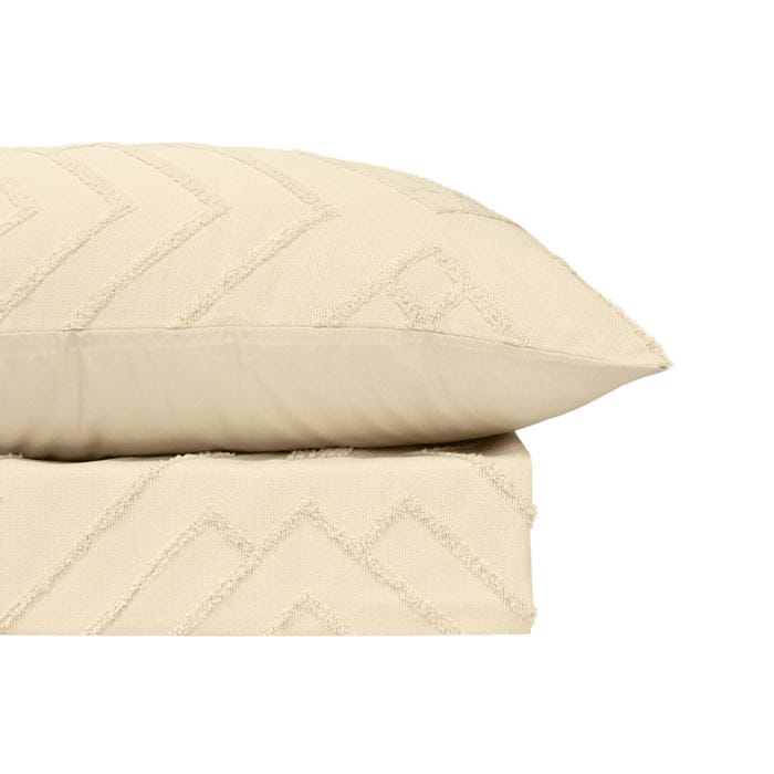 Bas Phillips Quilt Cover Bas Phillips Marrakesh Tufted Quilt Cover Set - OATMEAL