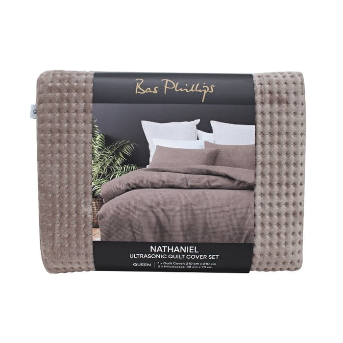 Bas Phillips Quilt Cover Bas Phillips Nathaniel Ultrasonic Quilt Cover Set - BIRCH