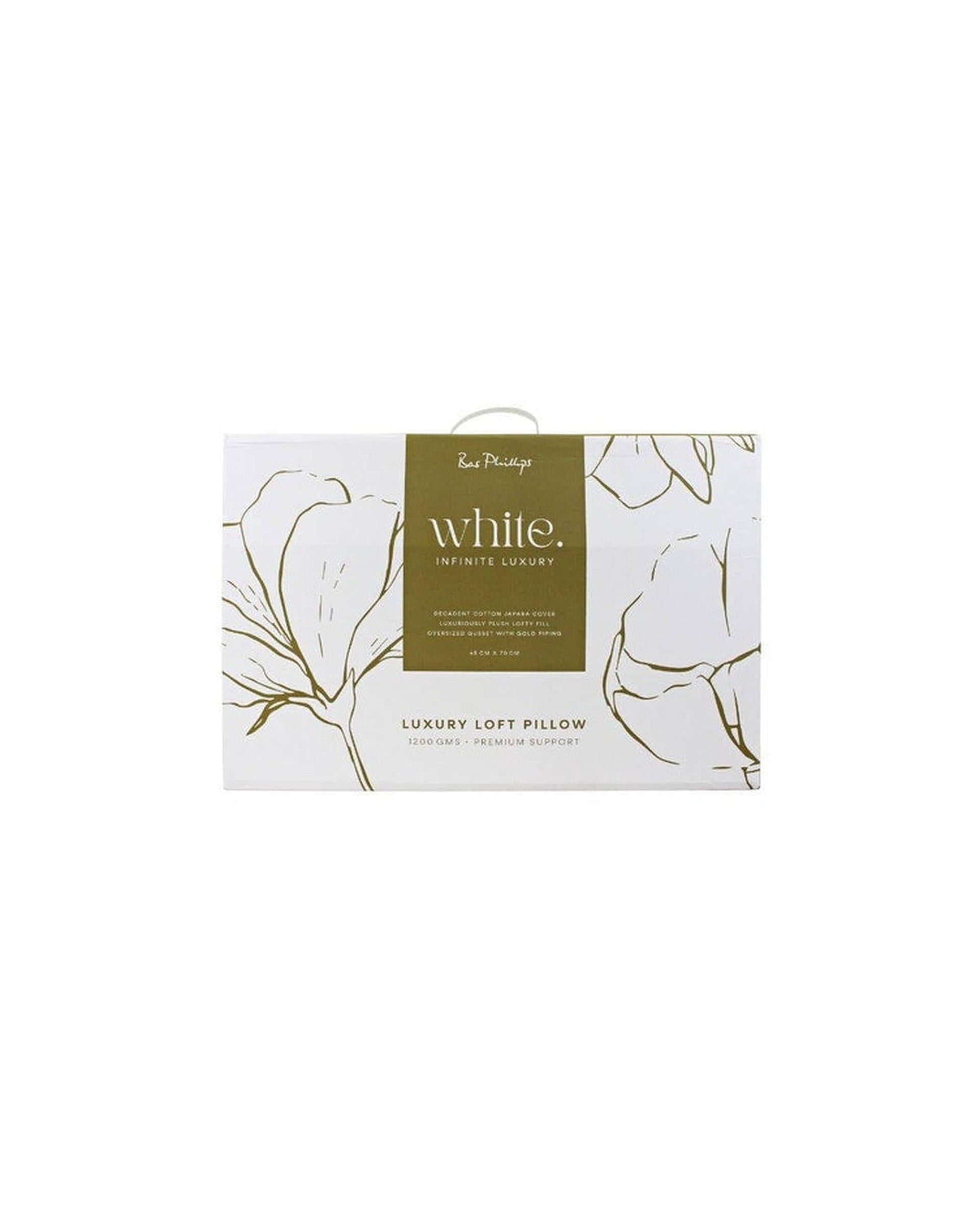 Bas Phillips Pillows/Cushions Bas Phillips Premium Loft Pillow - 1200gms
