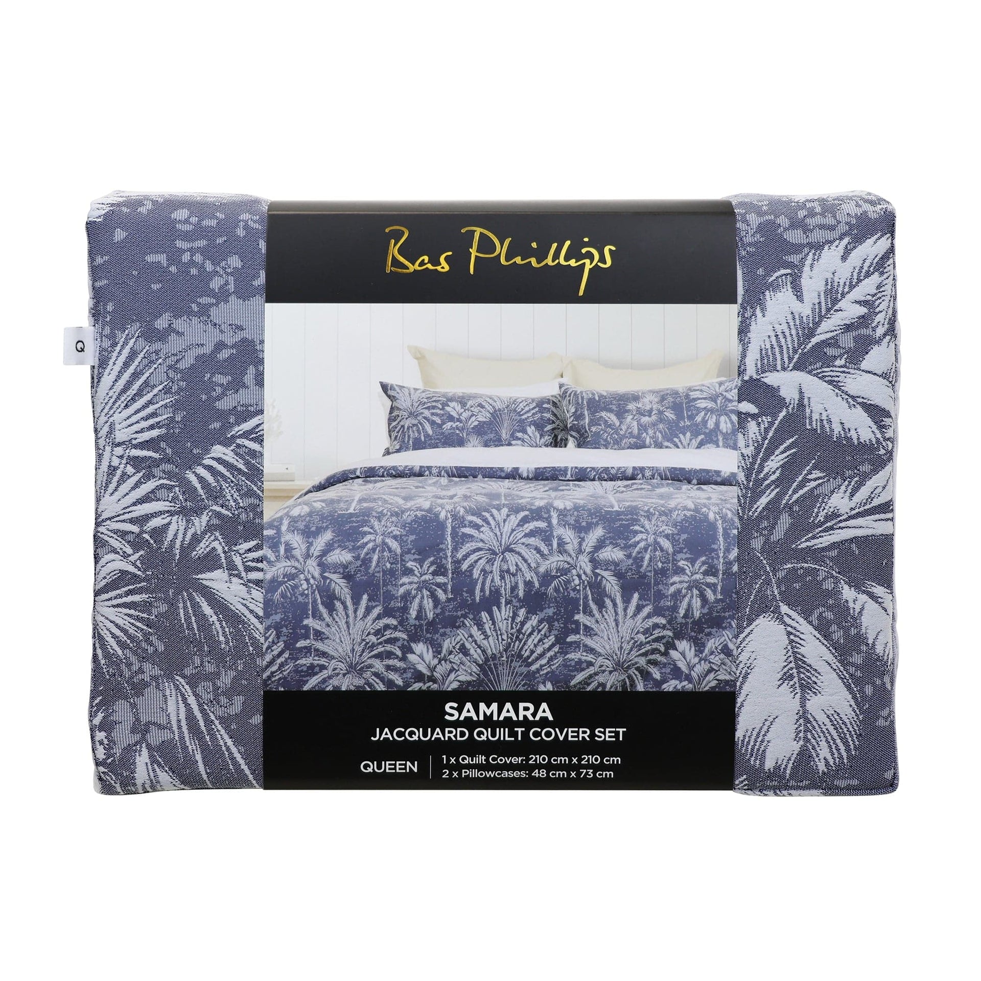 Bas Phillips Quilt Cover BAS PHILLIPS | SAMARA JACQUARD QUILT COVER SET