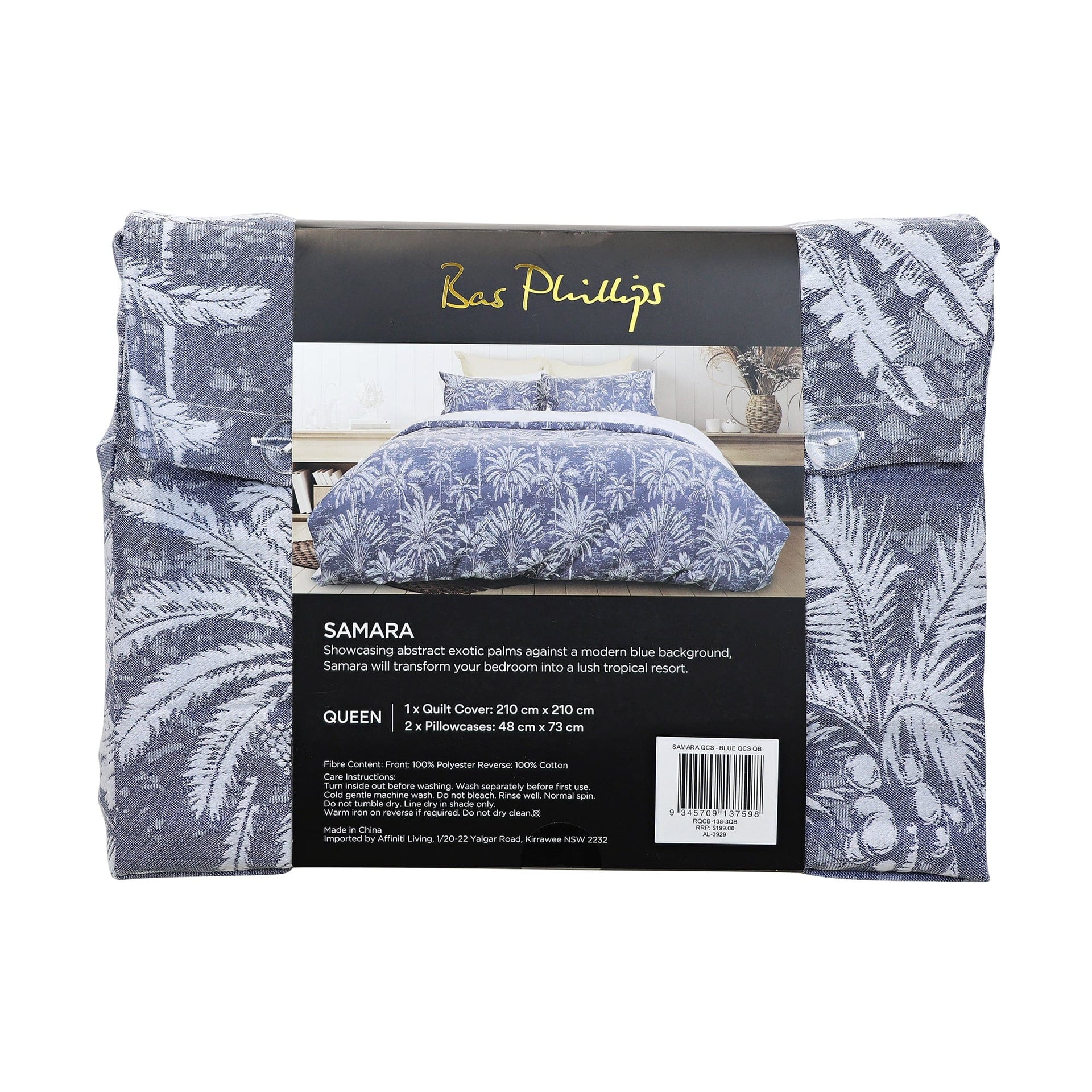 Bas Phillips Quilt Cover BAS PHILLIPS | SAMARA JACQUARD QUILT COVER SET