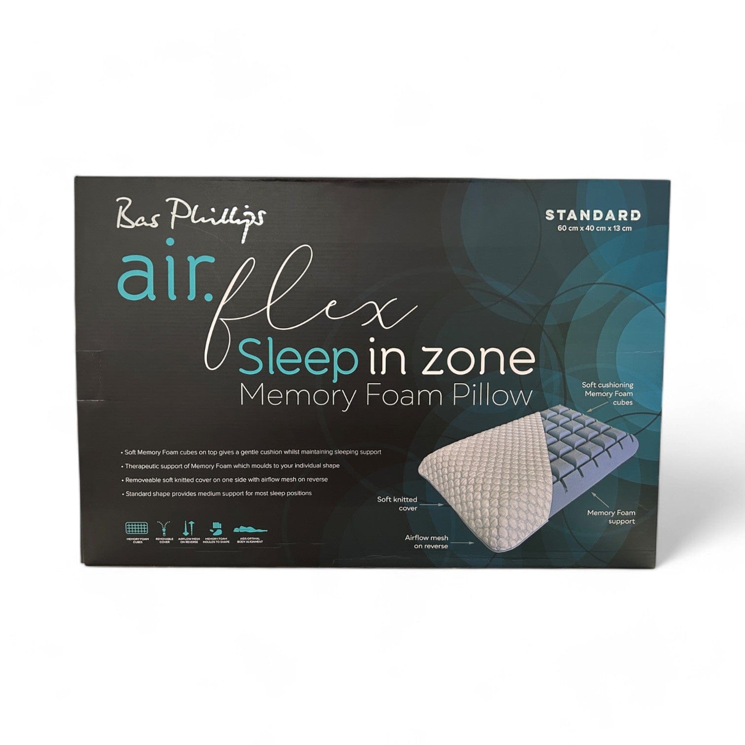 Bas Phillips Pillows/Cushions BAS PHILLIPS | SLEEP IN ZONE MEMORY FOAM PILLOW