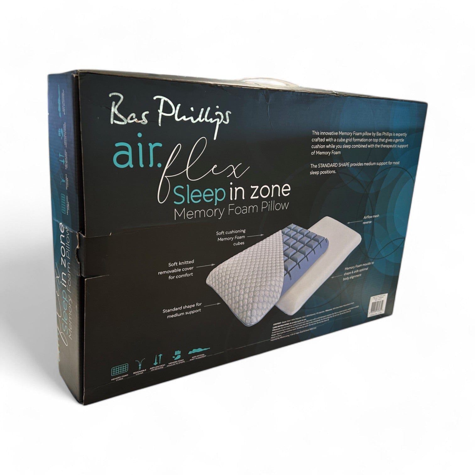 Bas Phillips Pillows/Cushions BAS PHILLIPS | SLEEP IN ZONE MEMORY FOAM PILLOW