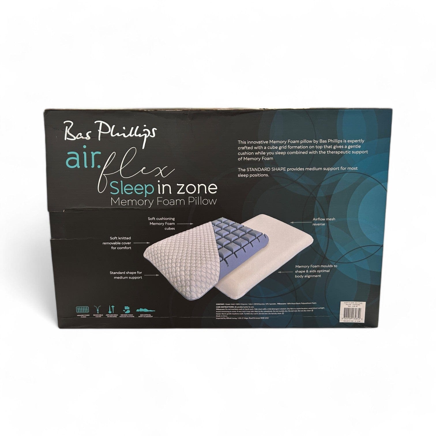 Bas Phillips Pillows/Cushions BAS PHILLIPS | SLEEP IN ZONE MEMORY FOAM PILLOW