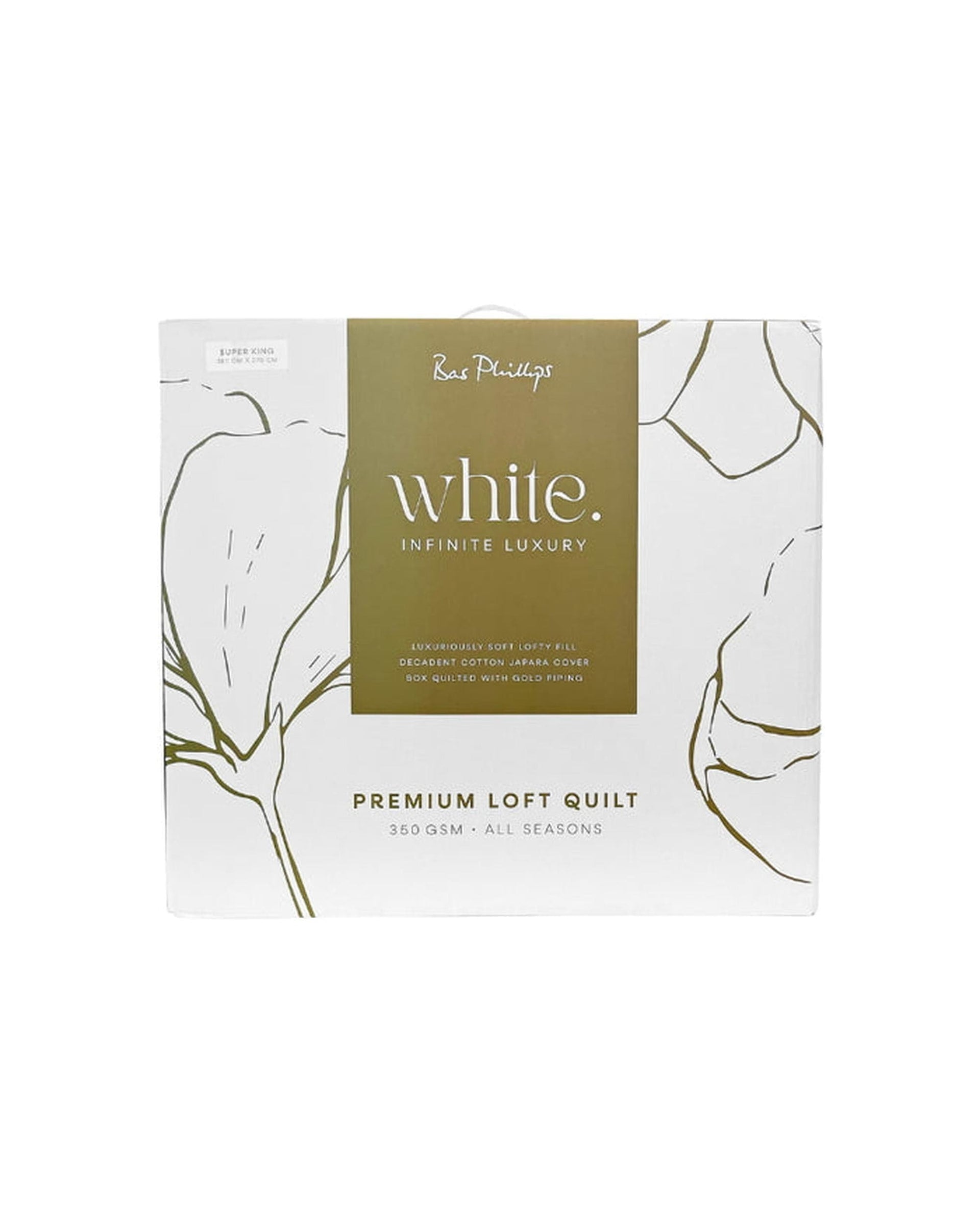 Bas Phillips Duvet/Quilt NEW Bas Phillips Premium Microfibre SUPREME Loft Quilt - 350gsm