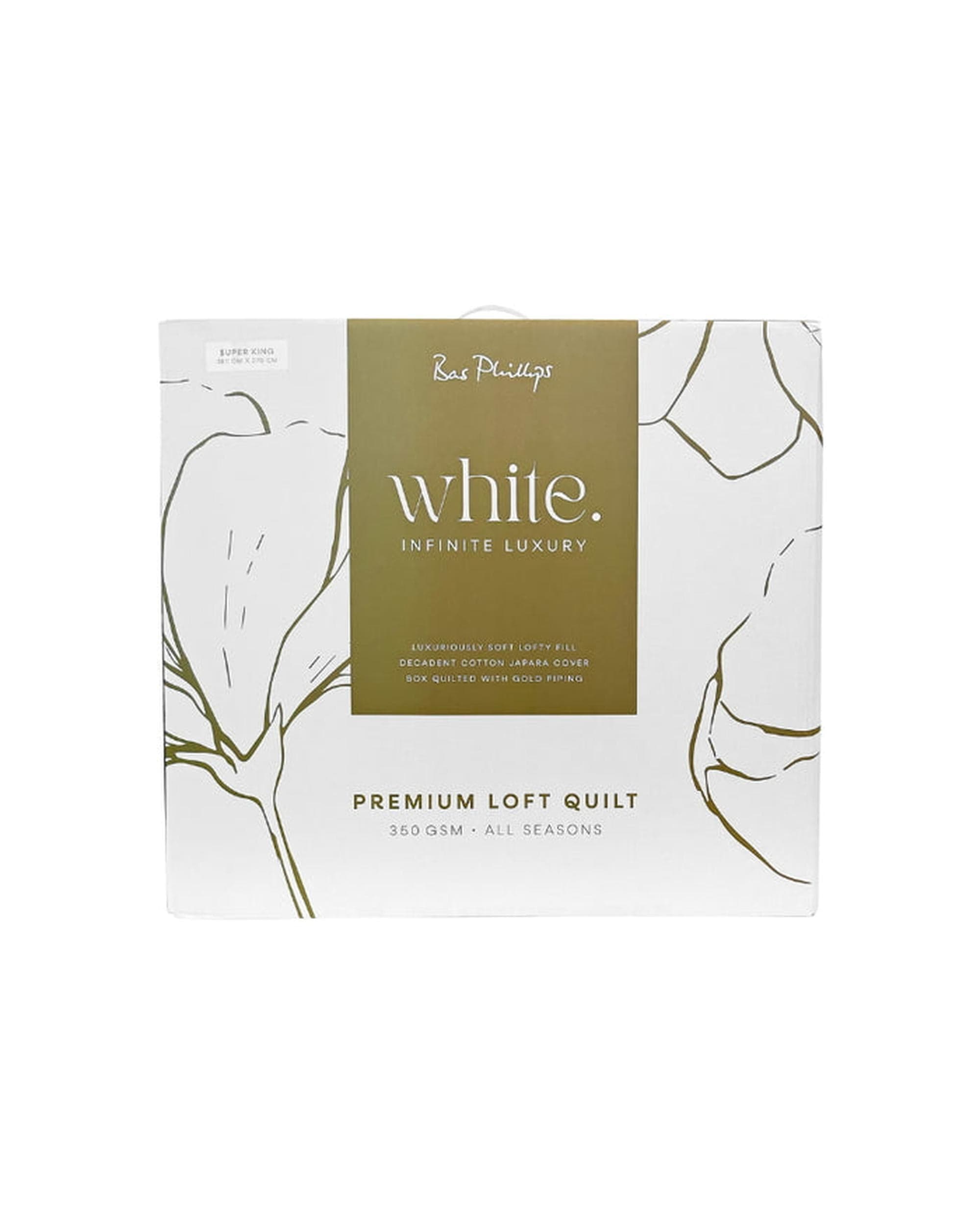 Bas Phillips Duvet/Quilt NEW Bas Phillips Premium Microfibre SUPREME Loft Quilt - 350gsm