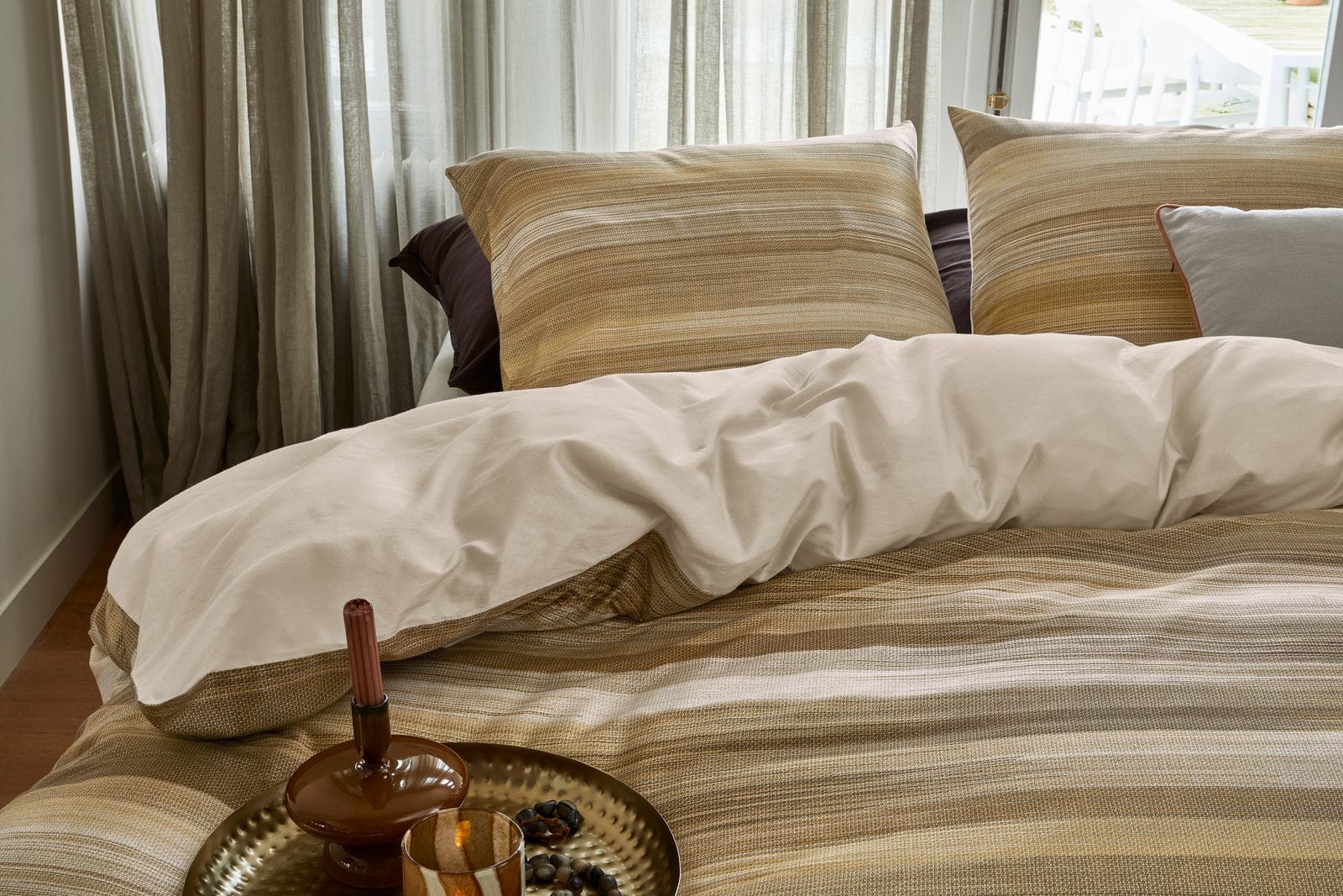 Bedding House Quilt Cover BEDDING HOUSE Elie Natural Qult Cover Set