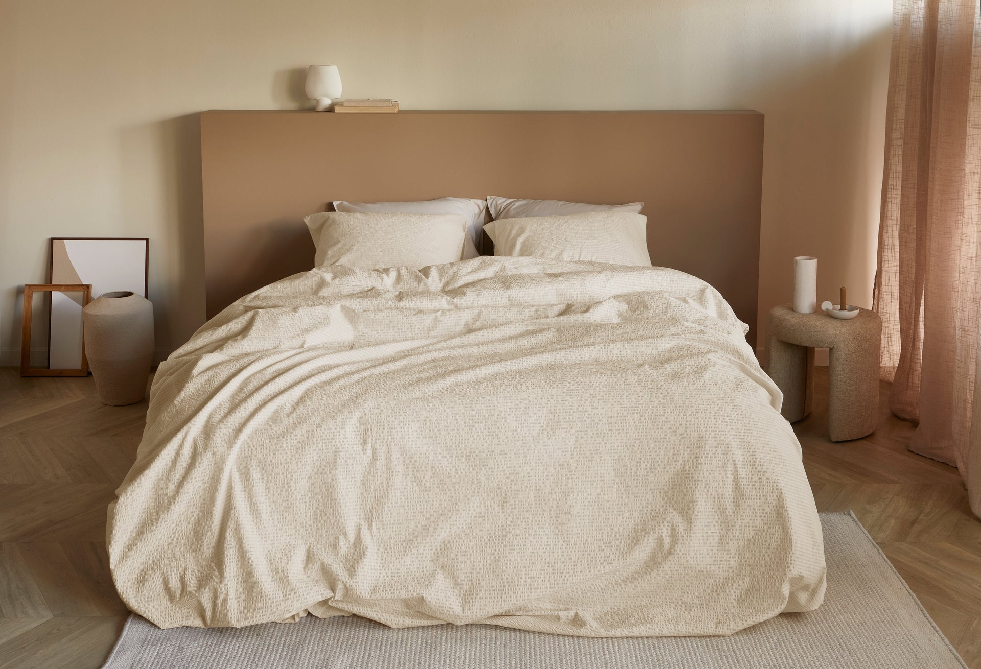 Bedding House Quilt Cover Bedding House Summer Sand Seersucker Quilt Cover Set