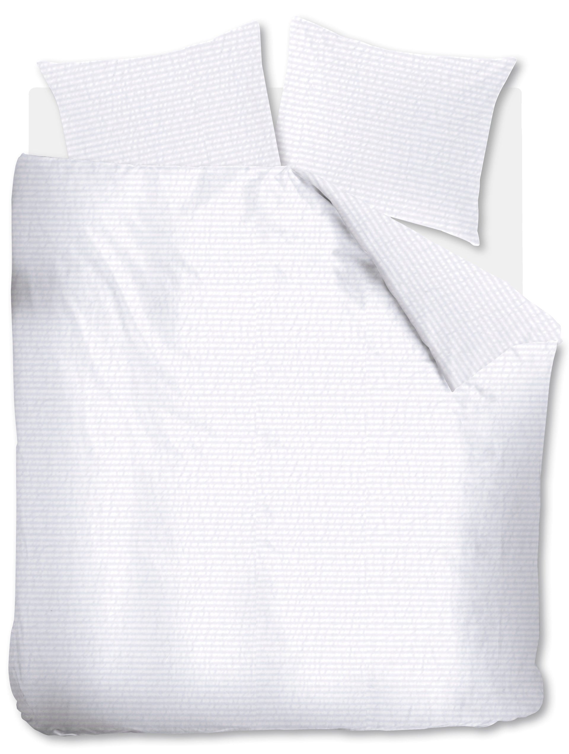 Bedding House Quilt Cover Bedding House Summer White Seersucker Quilt Cover Set