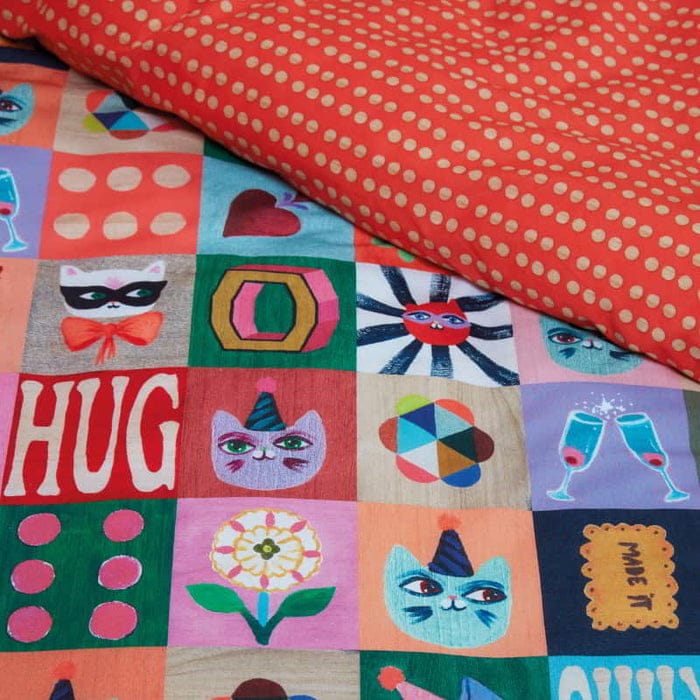 Bedding House Quilt Cover Single Bedding House Oilily Kids Cotton Quilt Cover Sets - Party Blocks