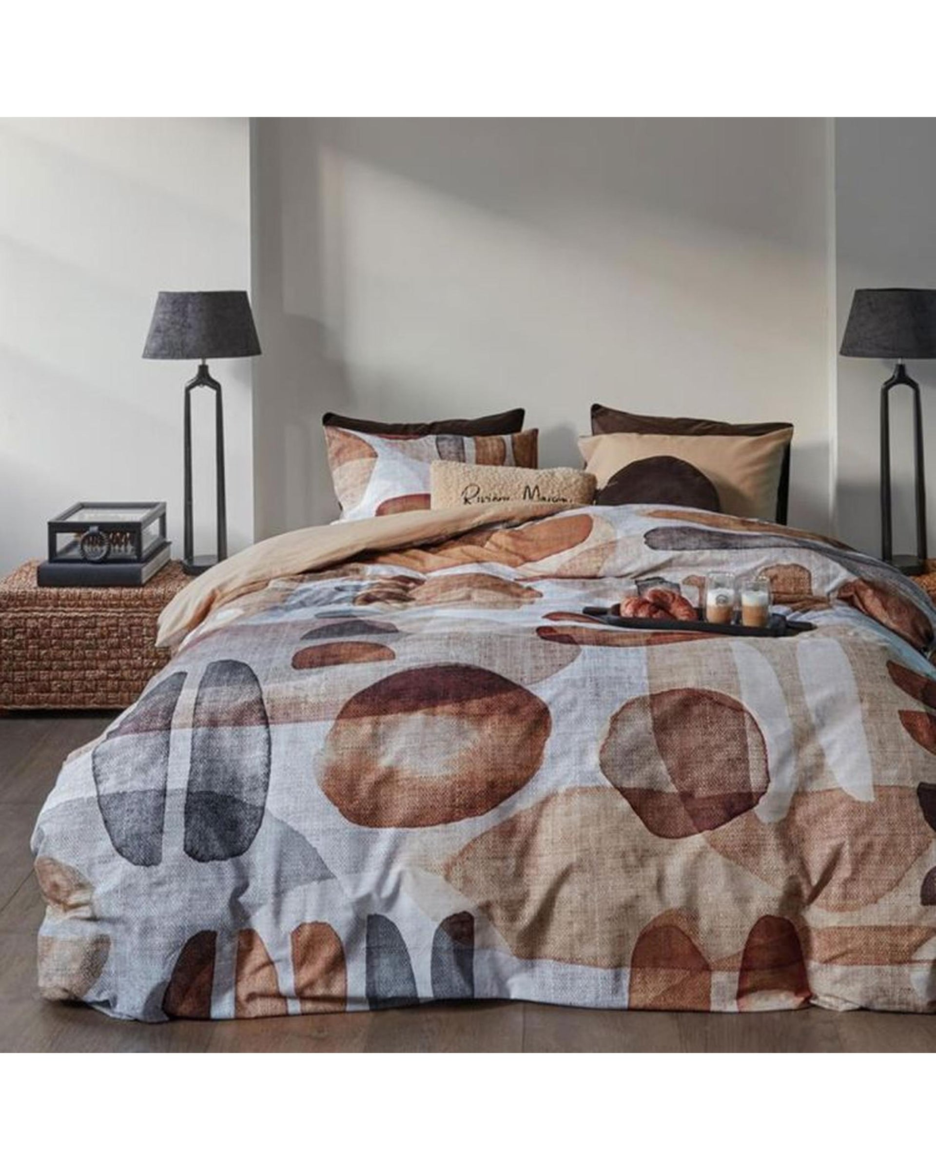 Bedding House Broc Natural Quilt Cover Set Bedding House