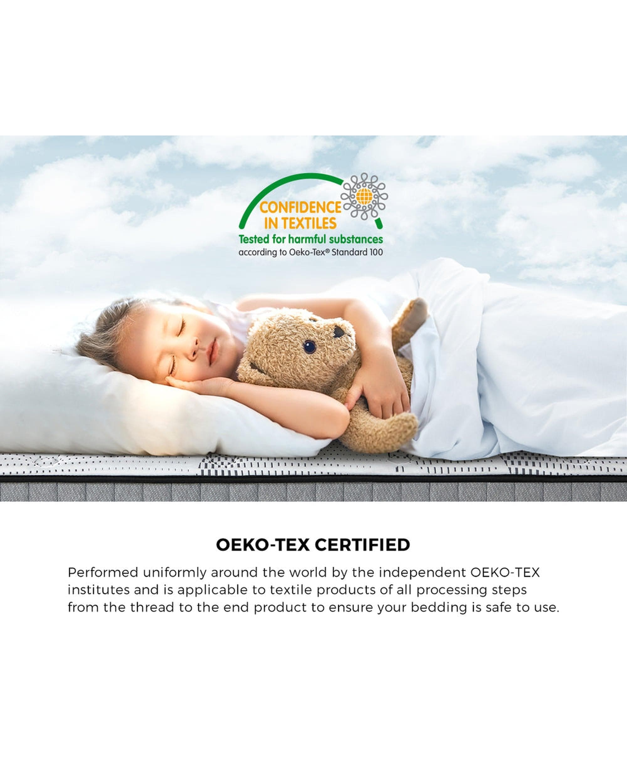 Bedra Mattresses BAY Mattress Tight Top Foam Pocketed Springs 24cm