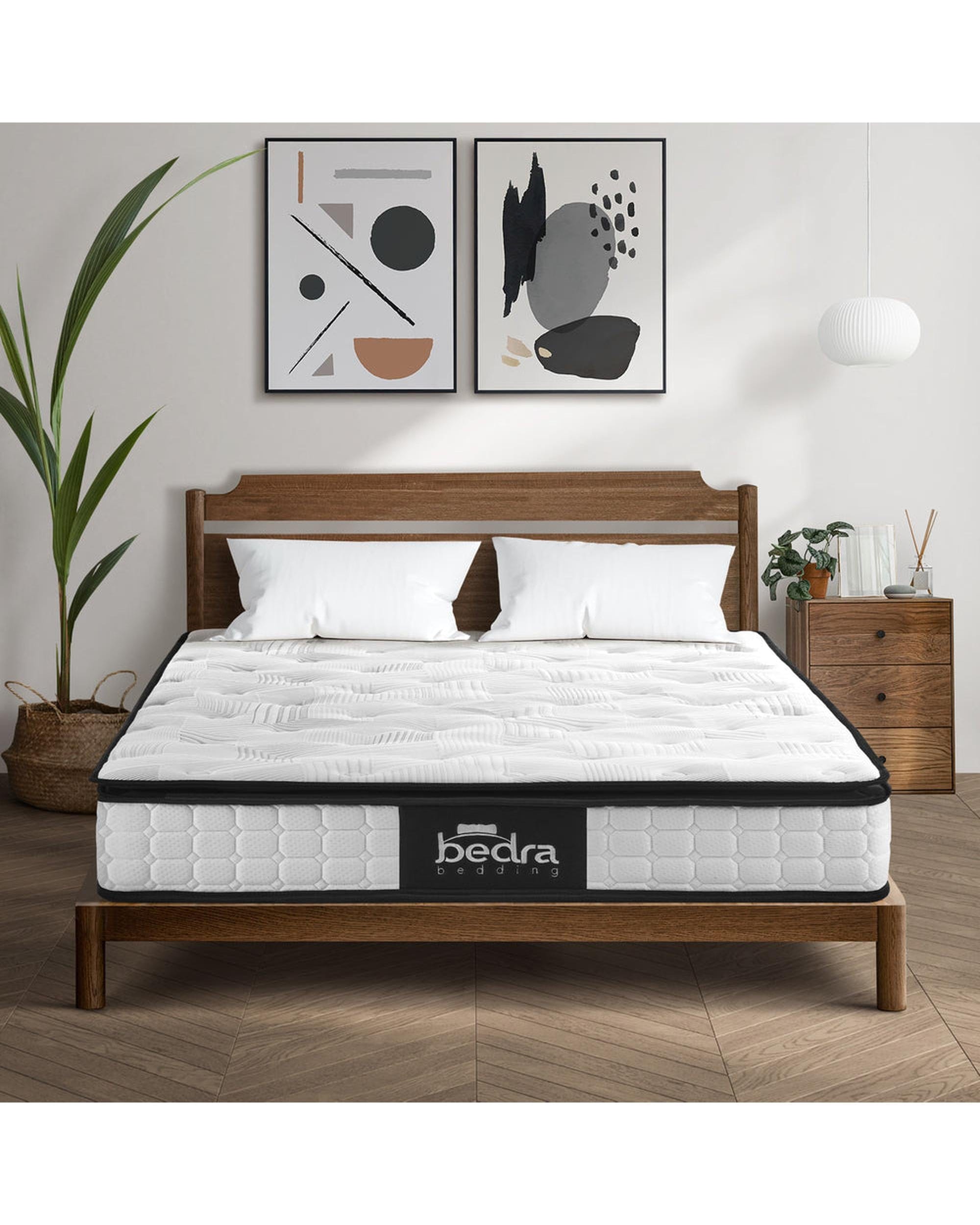 Bedra Mattresses Cannon Mattress 22CM Cool Gel Foam Bonnell Spring with Pillows