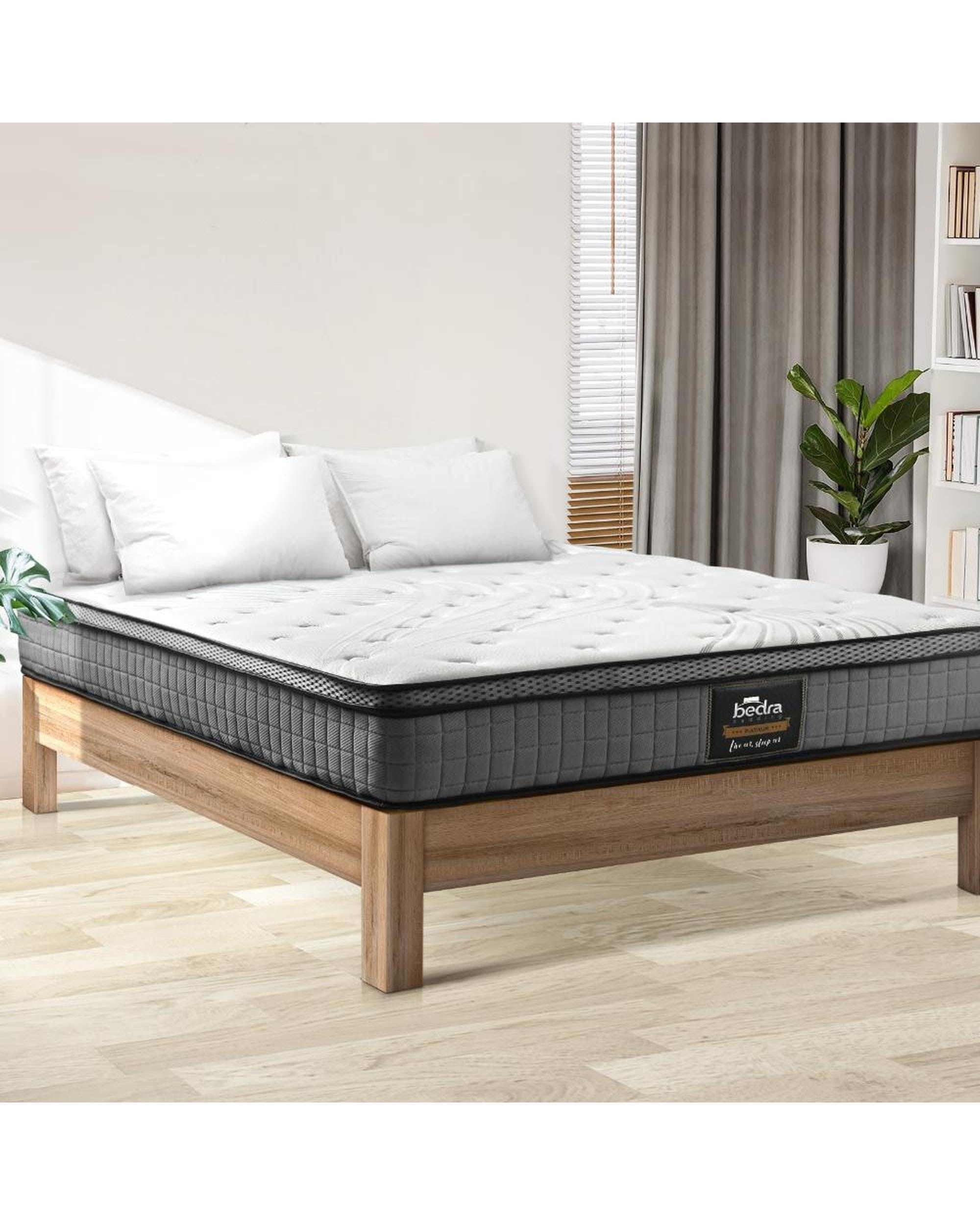Bedra Mattresses Luna Mattress Bed Spring Mattress 4D Mesh Euro Top Medium Foam 22cm