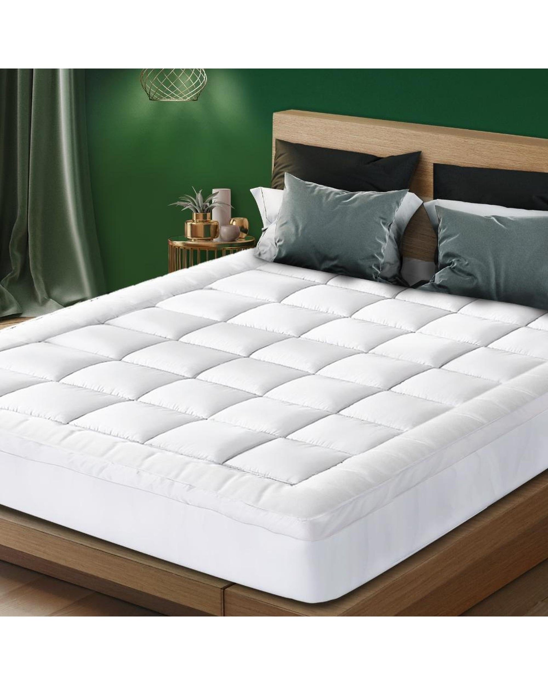 Bedra Mattress Topper Mattress Topper Microfibre Pillowtop Protector Underlay Pad