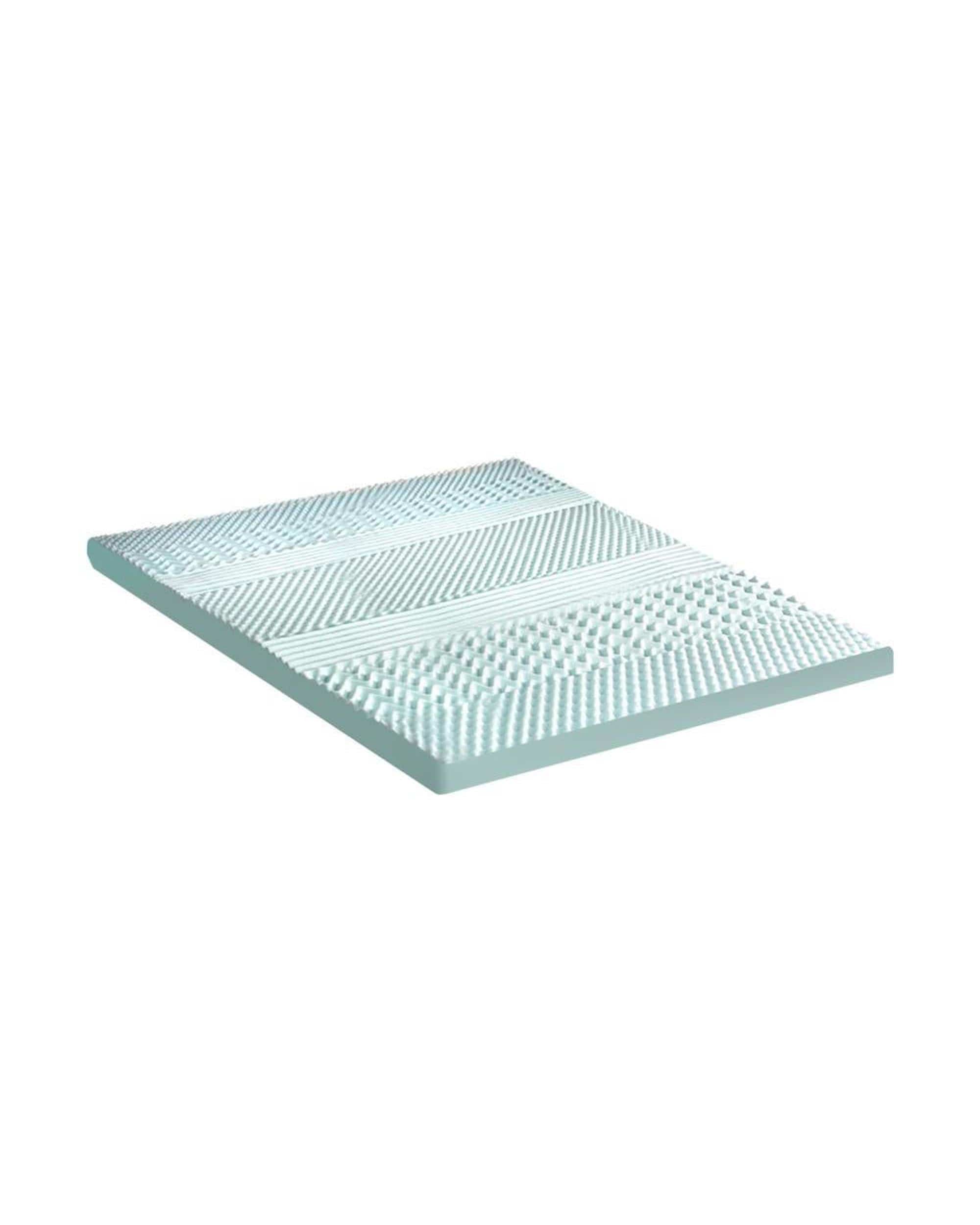 Bedra Mattress Topper Memory Foam Mattress Topper Cool Gel Bed Bamboo Cover 7-Zone 8CM