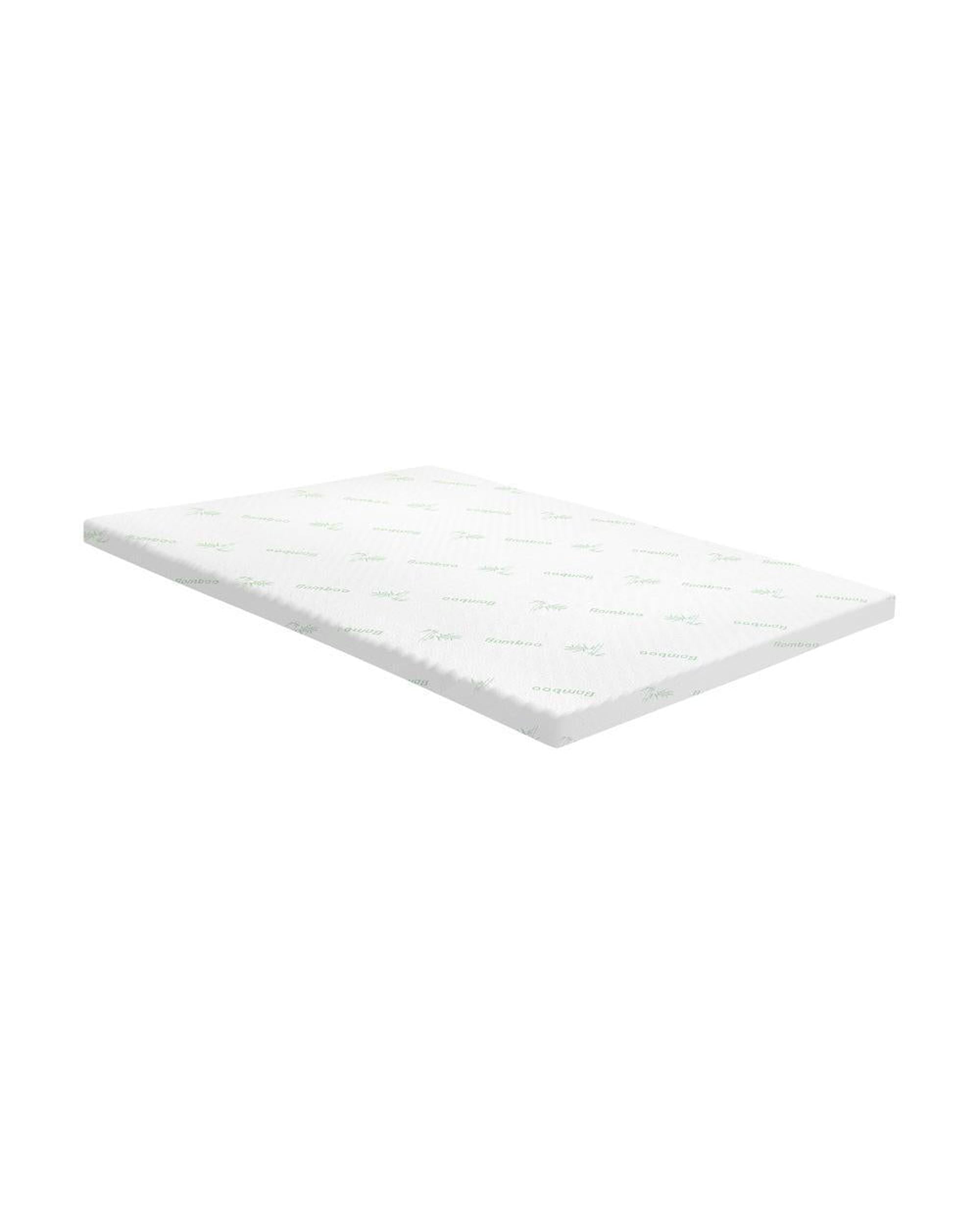 Bedra Mattress Topper Memory Foam Mattress Topper Cool Gel Bed Bamboo Cover 7-Zone 8CM