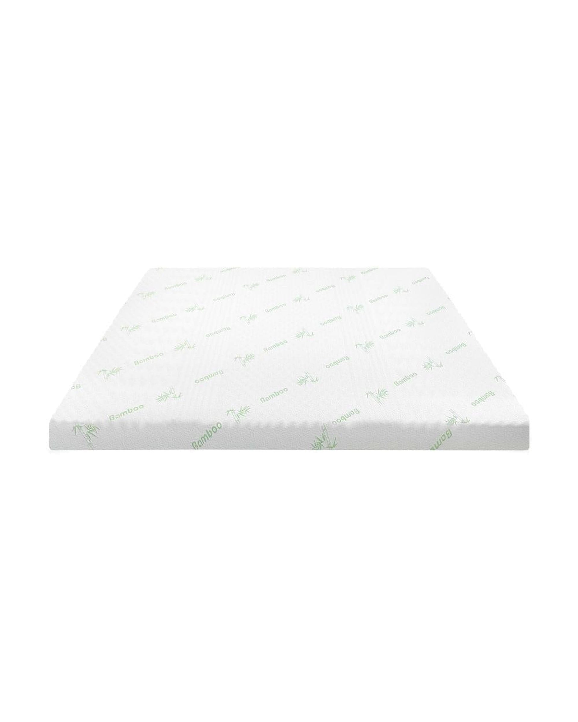 Bedra Mattress Topper Memory Foam Mattress Topper Cool Gel Bed Bamboo Cover 7-Zone 8CM