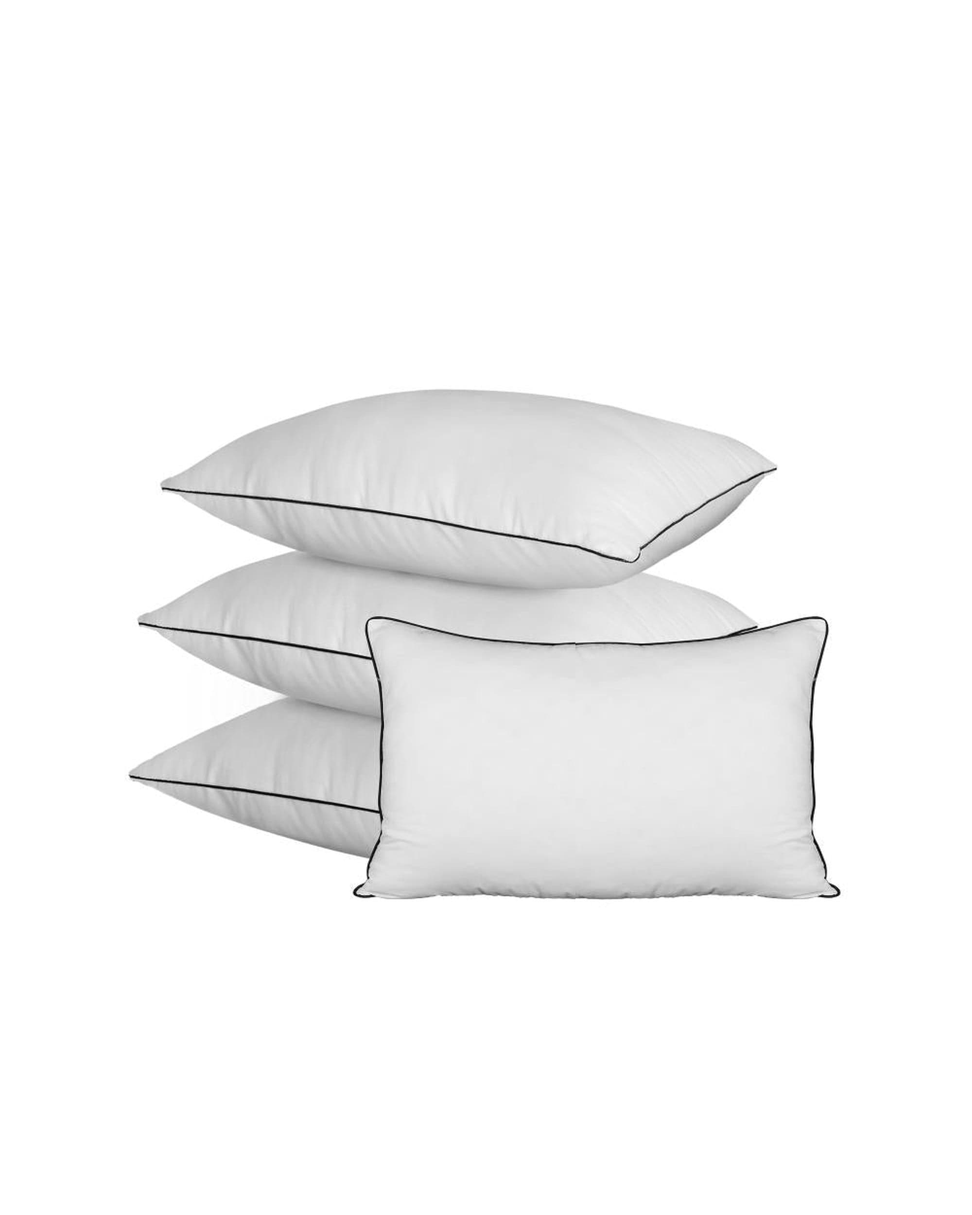 Bedra Pillows/Cushions Microfibre Pillow Hotel Cotton Cover Home Soft Quality Luxury 4pcs 48x73cm