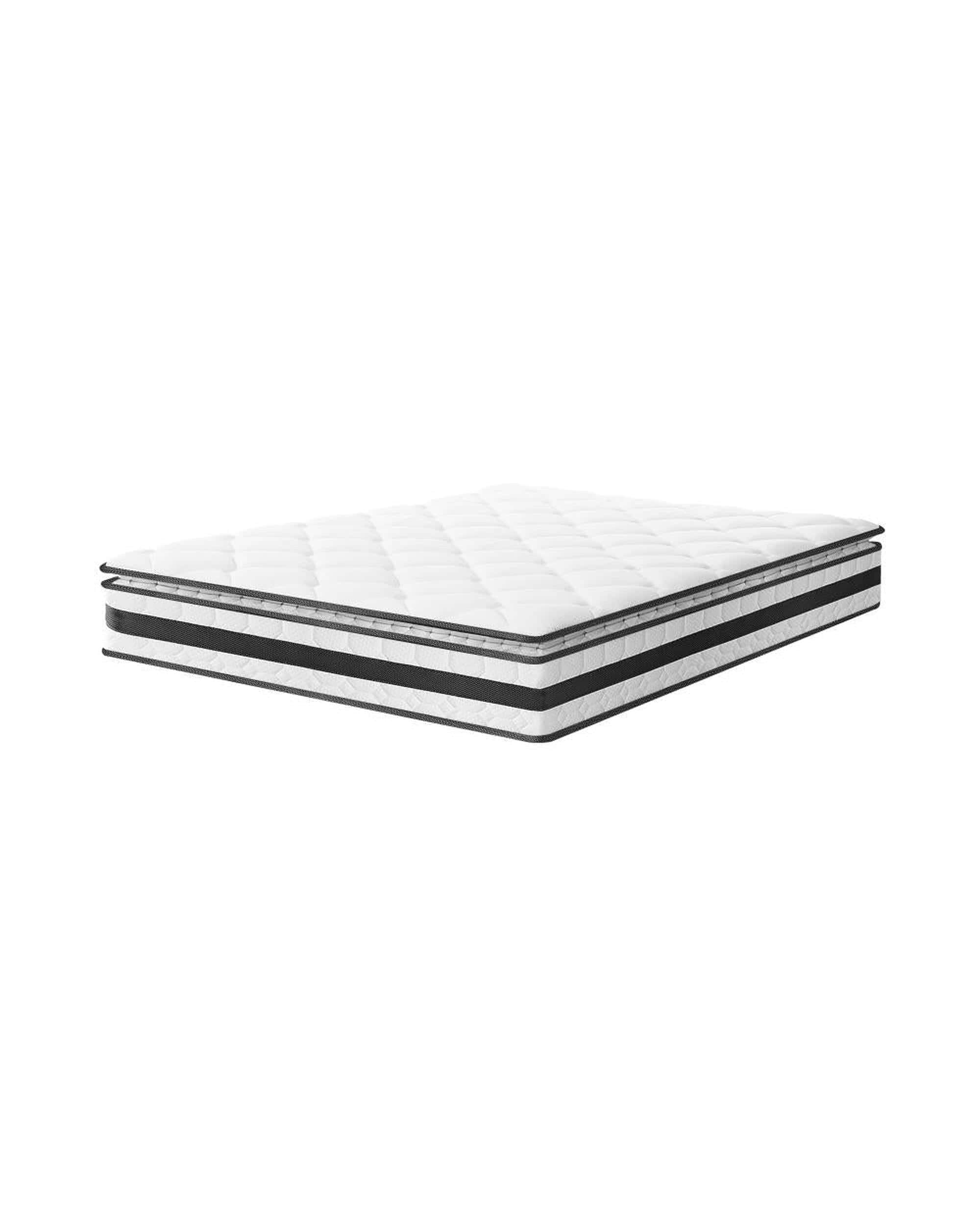 Bedra Mattresses Reyes Mattress Pillow Top Cool Gel Foam Bonnell Spring 21cm