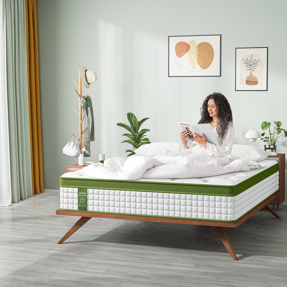 BedStory Mattresses BedStory 30cm Hybrid Mattress Cooling Gel Memory Foam 5 Zone Pocket Spring Bed Temperature Regulating