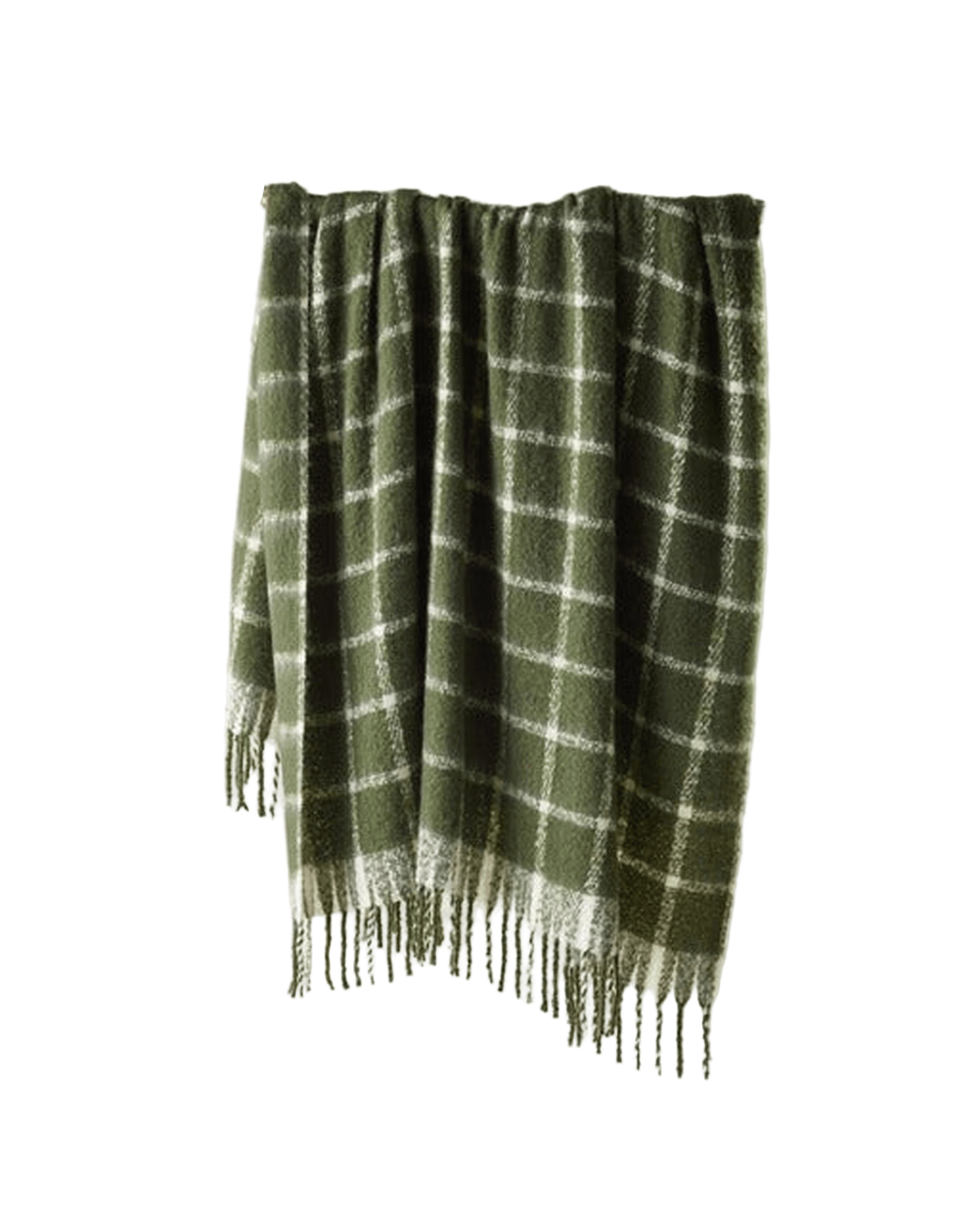 Bianca Bedding Blanket Bianca Australian Maldon Throw Rug Faux Mohair Forest Green