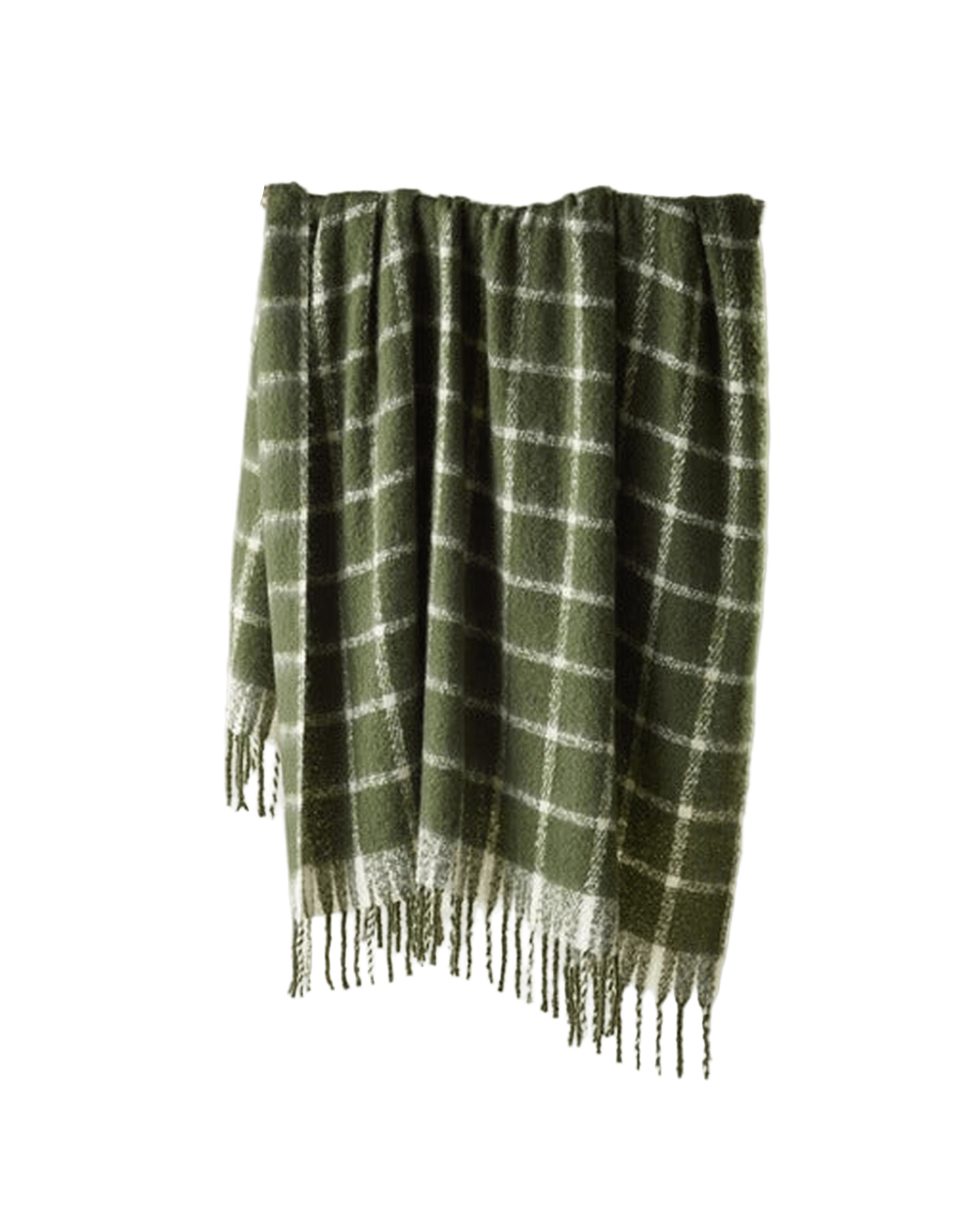 Bianca Bedding Blanket Bianca Australian Maldon Throw Rug Faux Mohair Forest Green