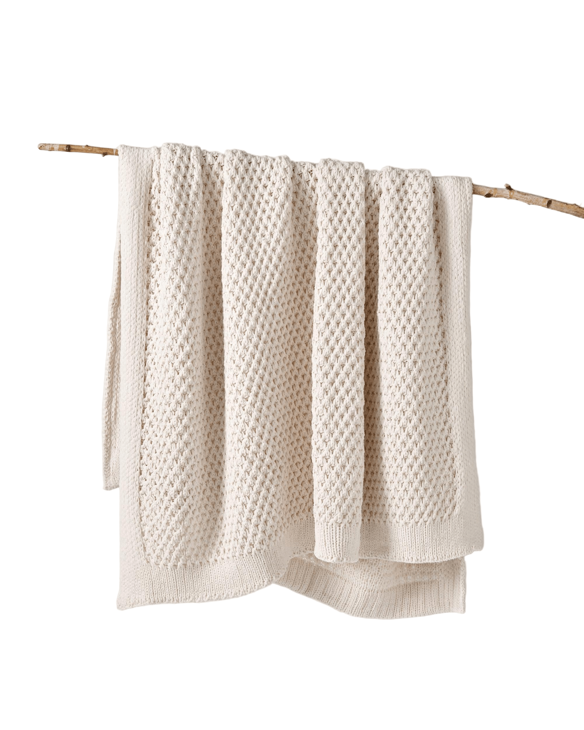 Bianca Bedding Blanket Bianca Australian SOFALA Throw Rug Polyester Chenille Cream