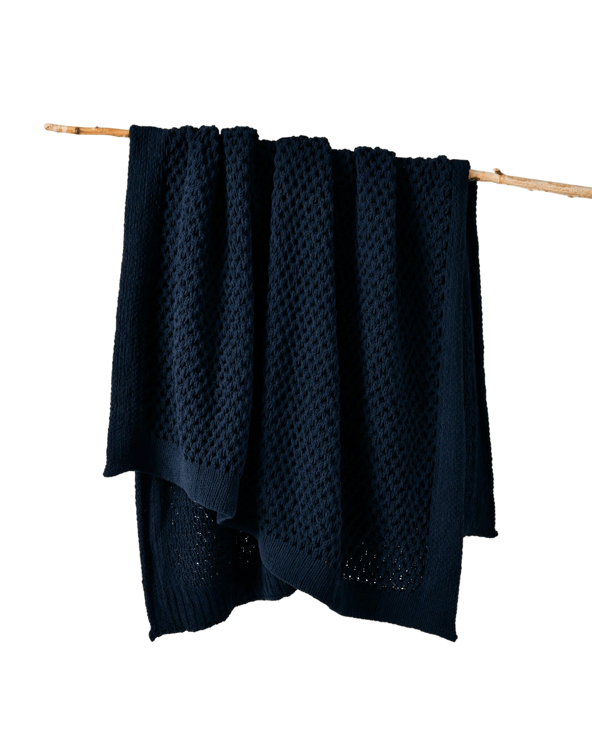 Bianca Bedding Blanket Bianca Australian SOFALA Throw Rug Polyester Chenille iNDIGO
