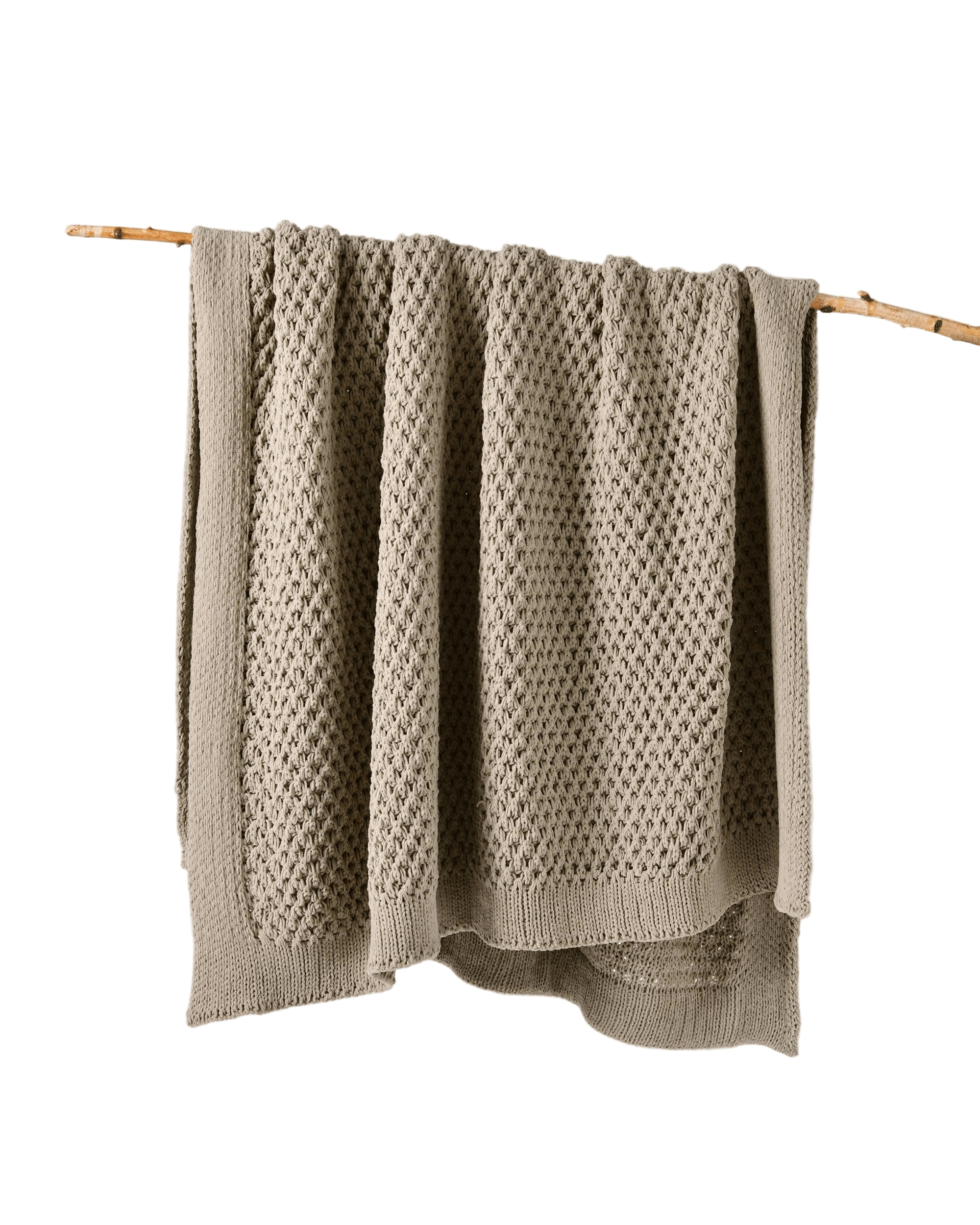 Bianca Bedding Blanket Bianca Australian SOFALA Throw Rug Polyester Chenille Taupe