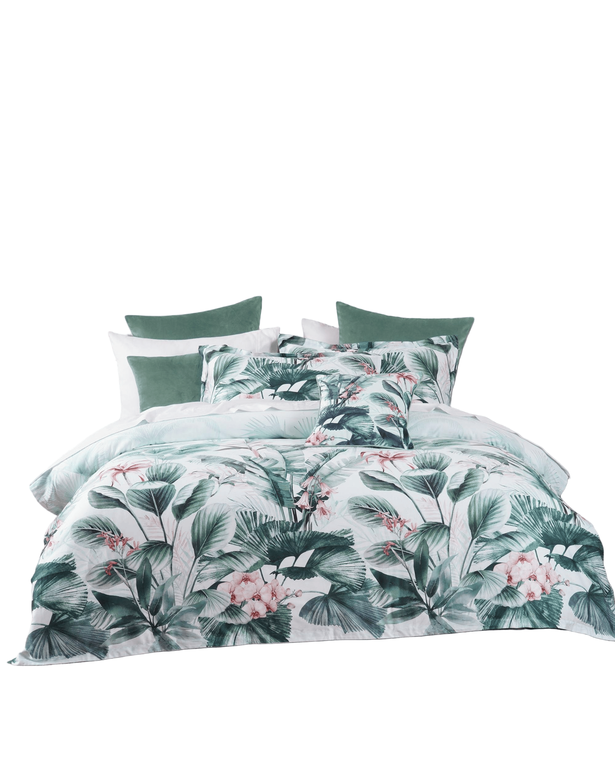 Bianca Bedding Quilt Cover Bianca Bedding ABBEY Green Quilt Cover Set