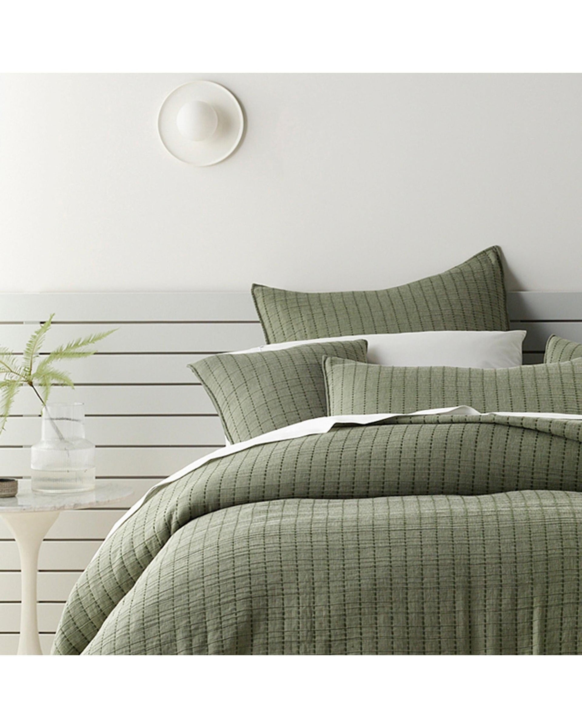 Bianca Bedding Comforter Bianca Bedding Bari Green Polyester Cotton Bedspread Set