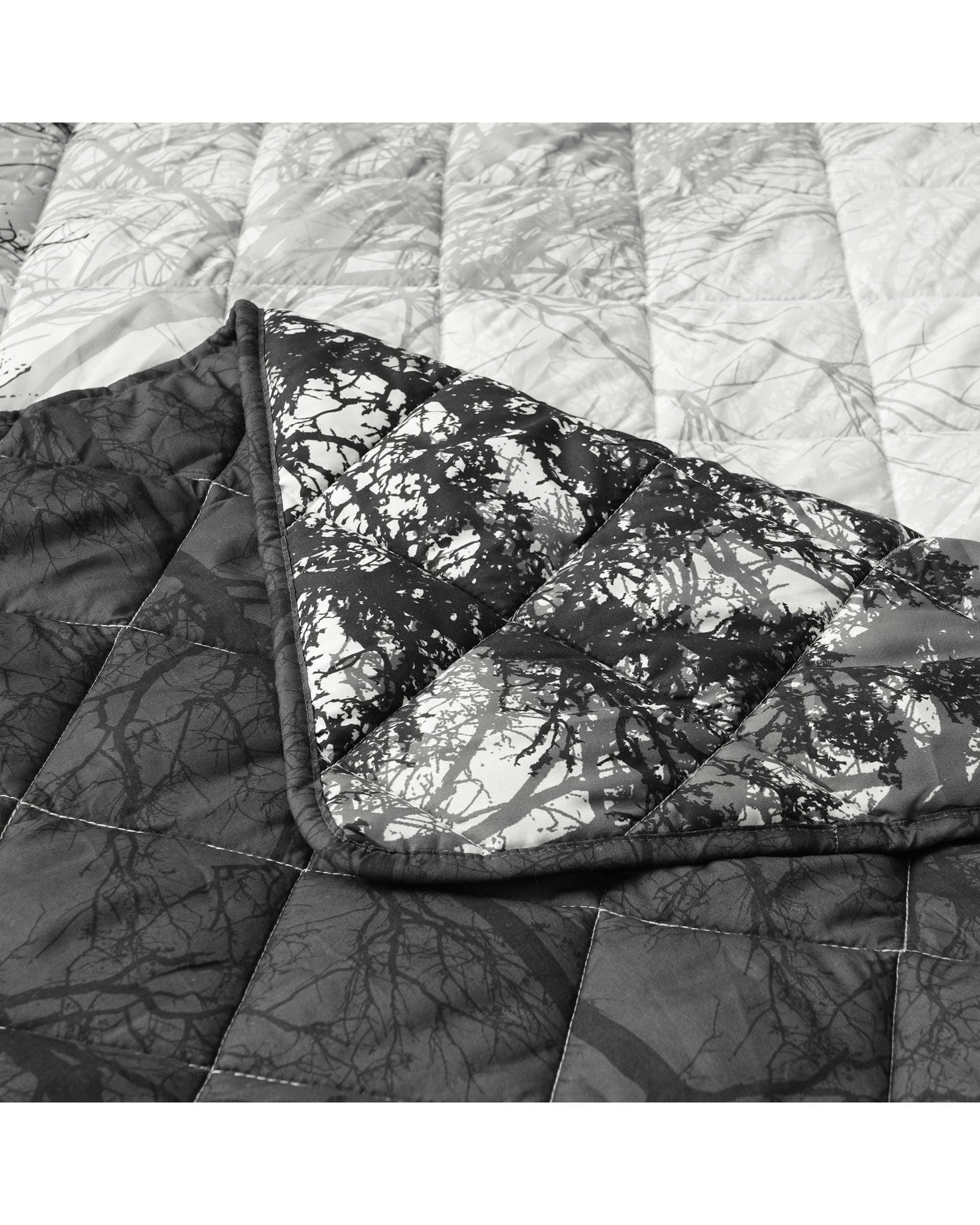 Bianca Bedding Coverlet Bianca Bedding BOSCAGE Black Polyester Coverlet Set
