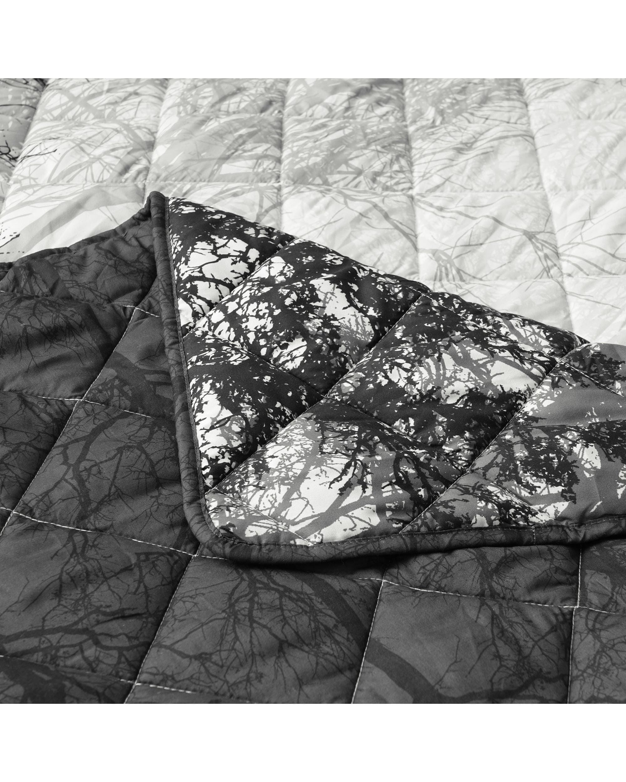 Bianca Bedding Coverlet Bianca Bedding BOSCAGE Black Polyester Coverlet Set