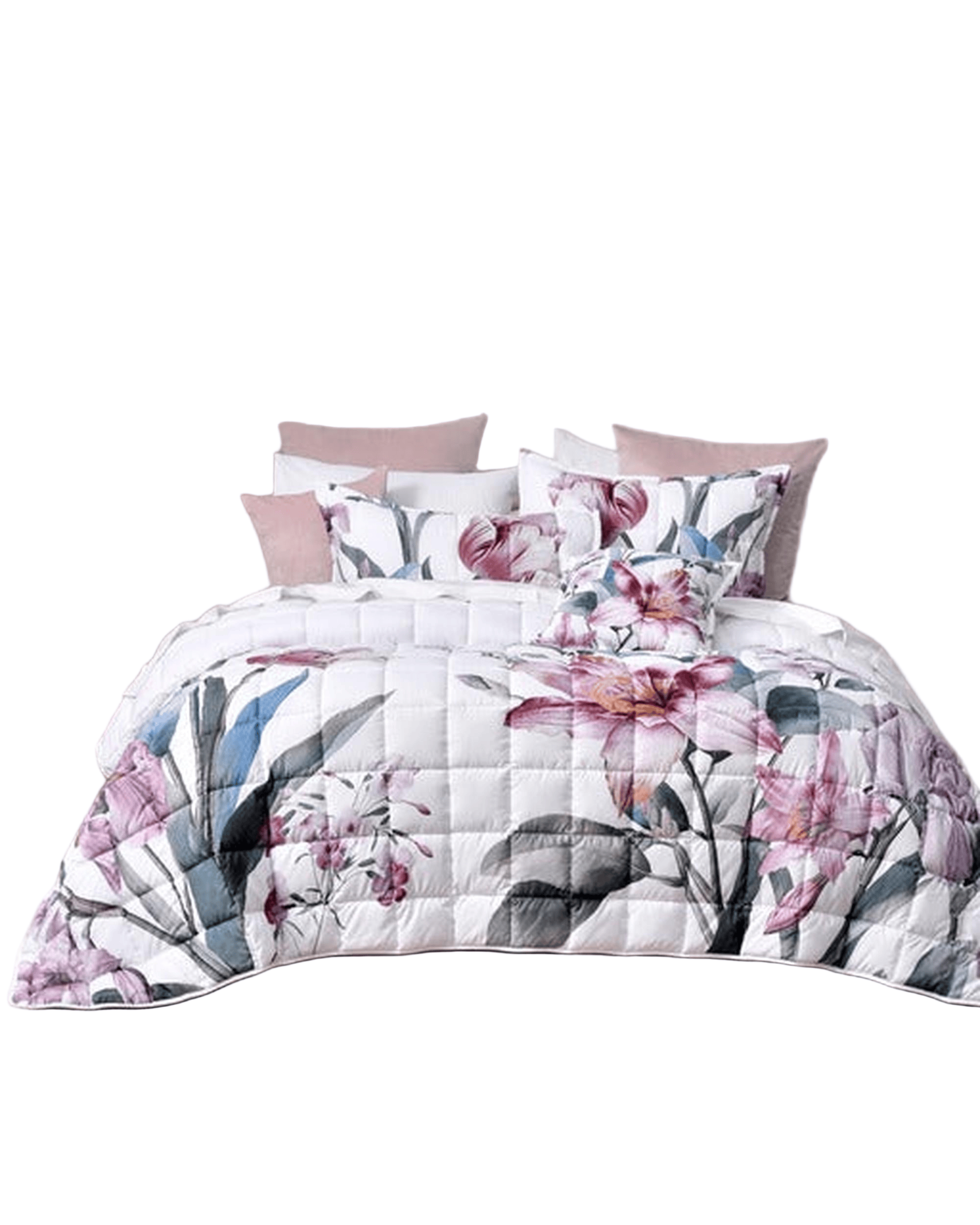 Bianca Bedding Comforter Bianca Bedding Carmela White Polyester Bedspread Set