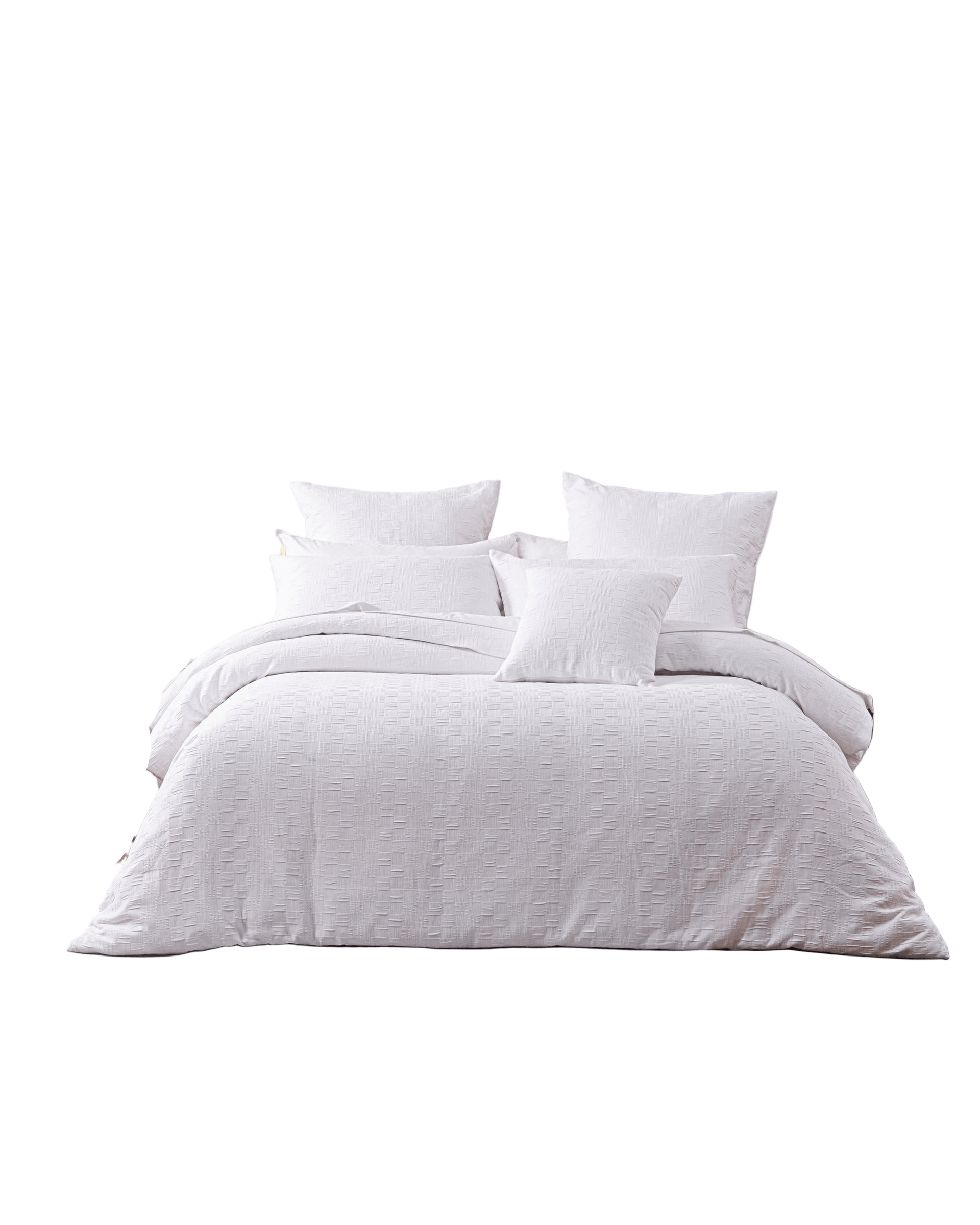 Bianca Bedding Quilt Cover Bianca Bedding COSMO White Polyester Quilt Cover Set