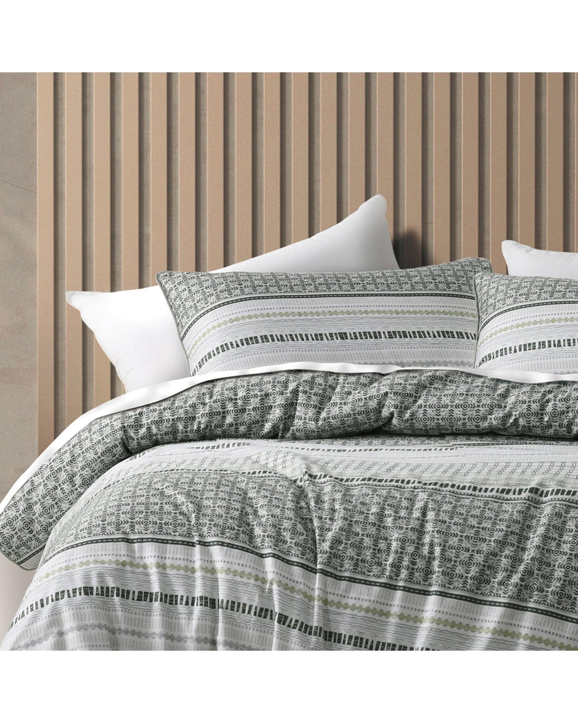 Bianca Bedding Quilt Cover Bianca Bedding Drake Green Cotton Sateen Quilt Cover Set