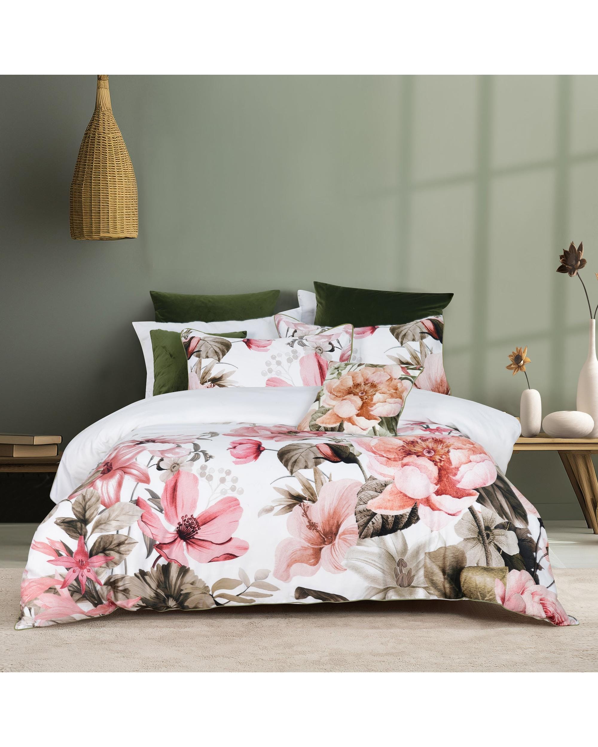 Bianca Bedding Quilt Cover Bianca Bedding ELIANA Cotton Sateen Quilt Cover Set