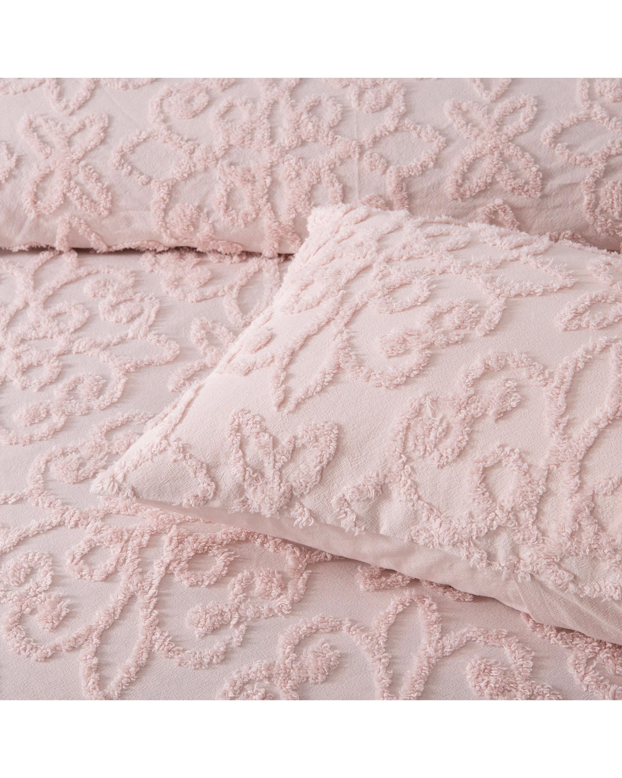 Bianca Bedding Comforter Bianca Bedding ELLA BLUSH Cotton Chenille Bedspread Set
