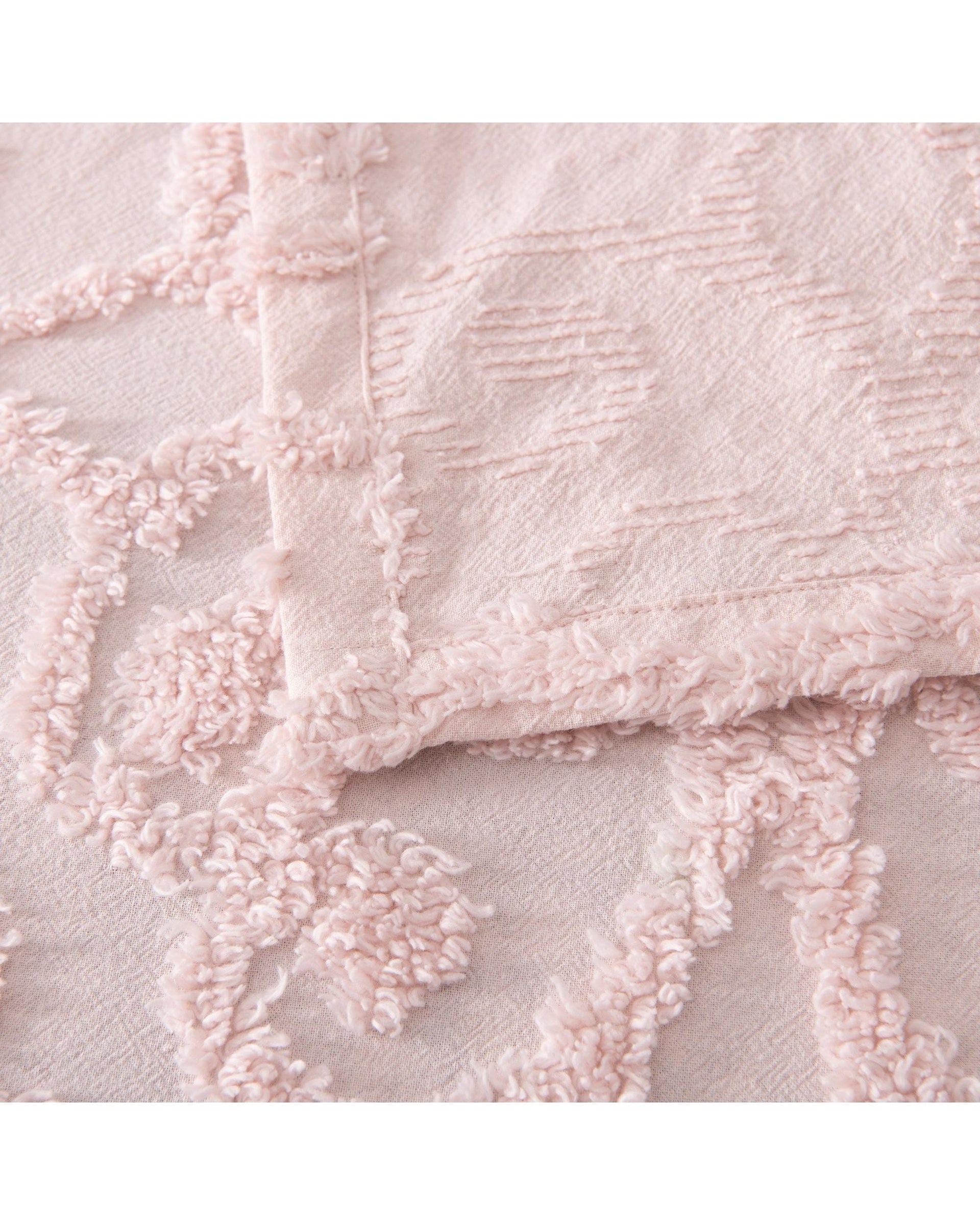 Bianca Bedding Comforter Bianca Bedding ELLA BLUSH Cotton Chenille Bedspread Set
