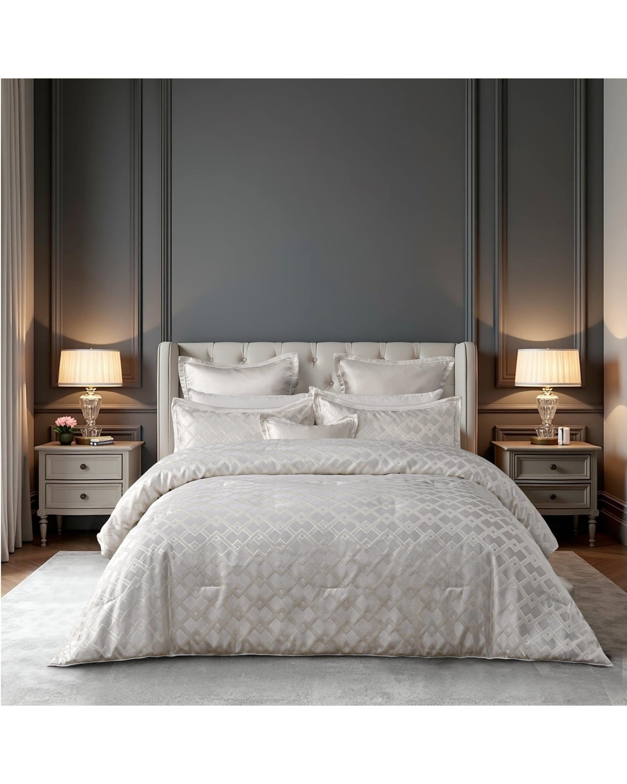 Bianca Bedding Comforter Bianca Bedding FIRENZE Pearl 6-Piece Comforter Set